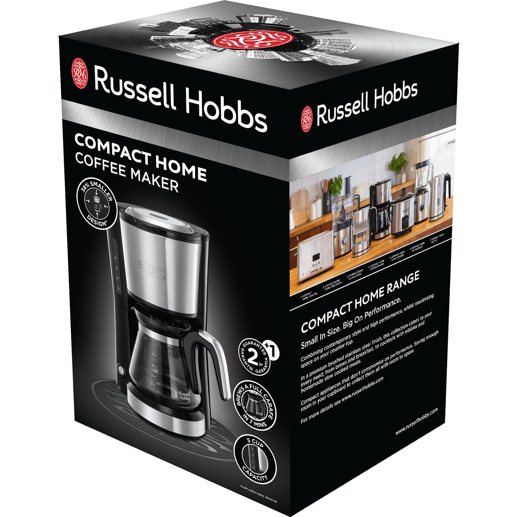 Voir la diapositive 2 : RUSSELL HOBBS Cafetière - 24210-56 - Inox