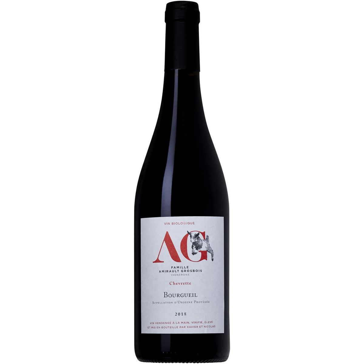 Vin rouge AOP Bourgueil bio Famille Amirault-Grosbois Chevrette 75cl