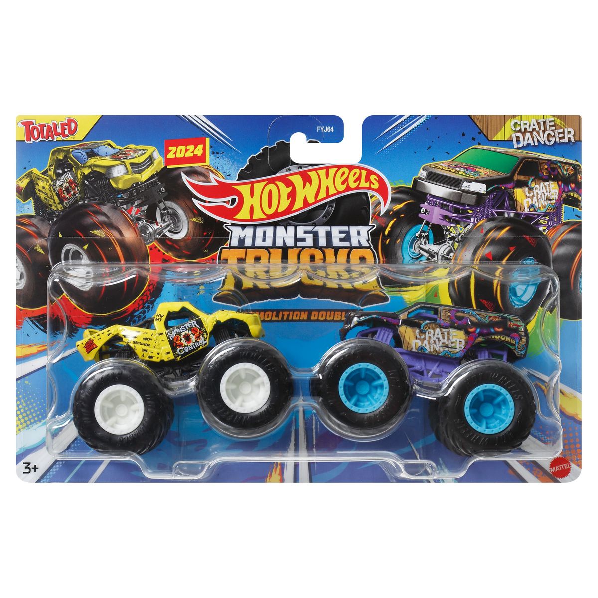 MATTEL Pack de 2 Monster Trucks 2024