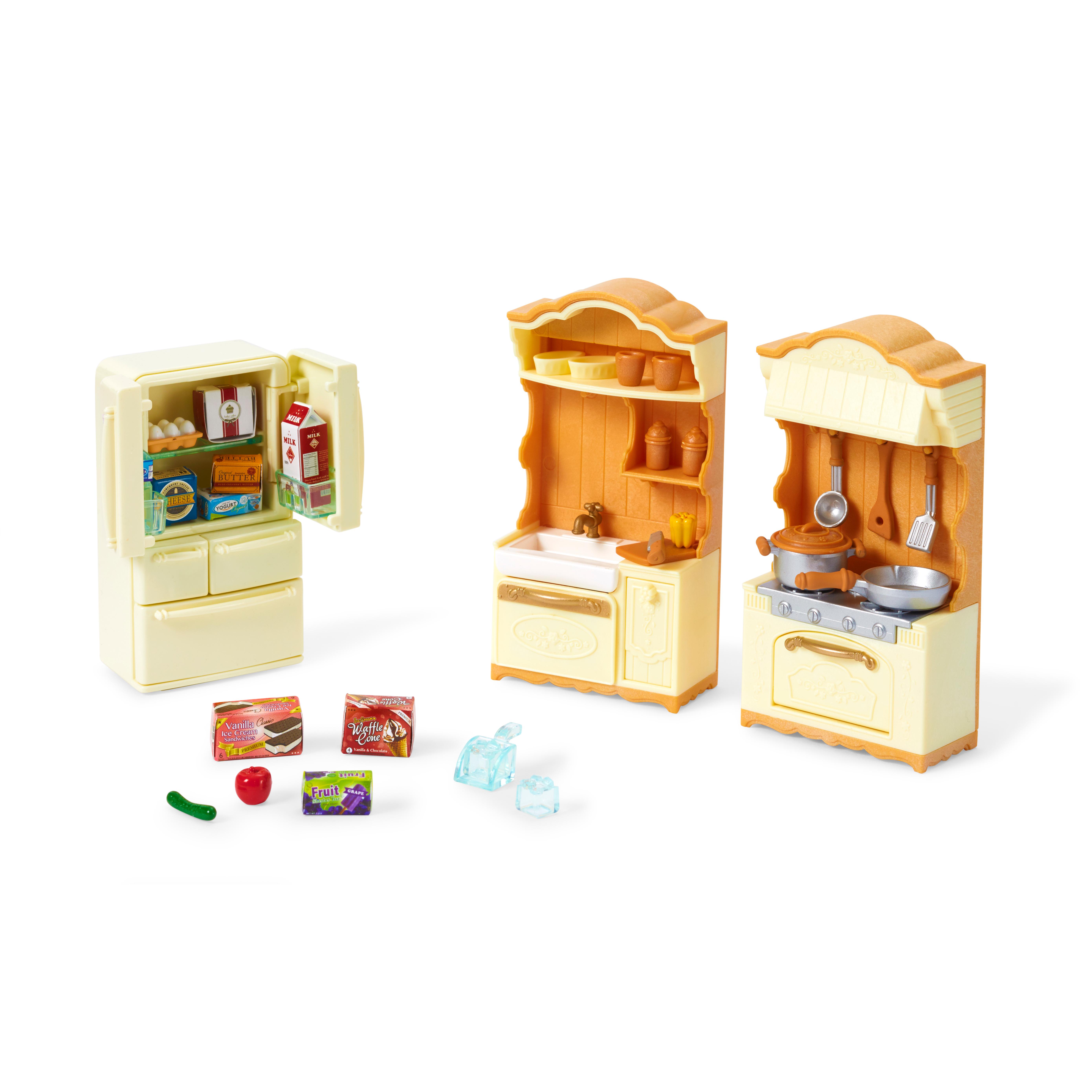 Voir la diapositive 2 : EPOCH D'ENFANCE La cuisine aménagée Sylvanian Families
