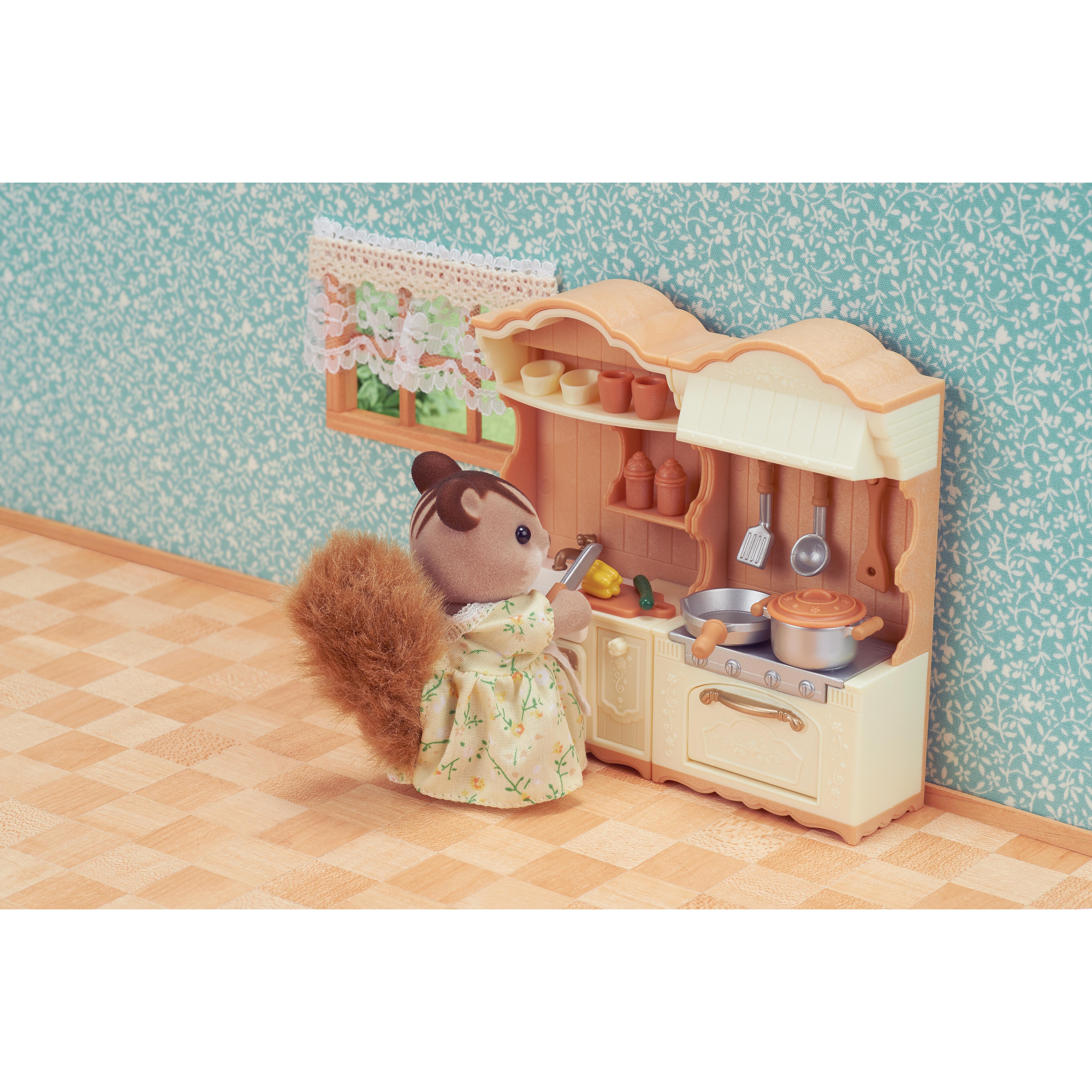 Voir la diapositive 8 : EPOCH D'ENFANCE La cuisine aménagée Sylvanian Families