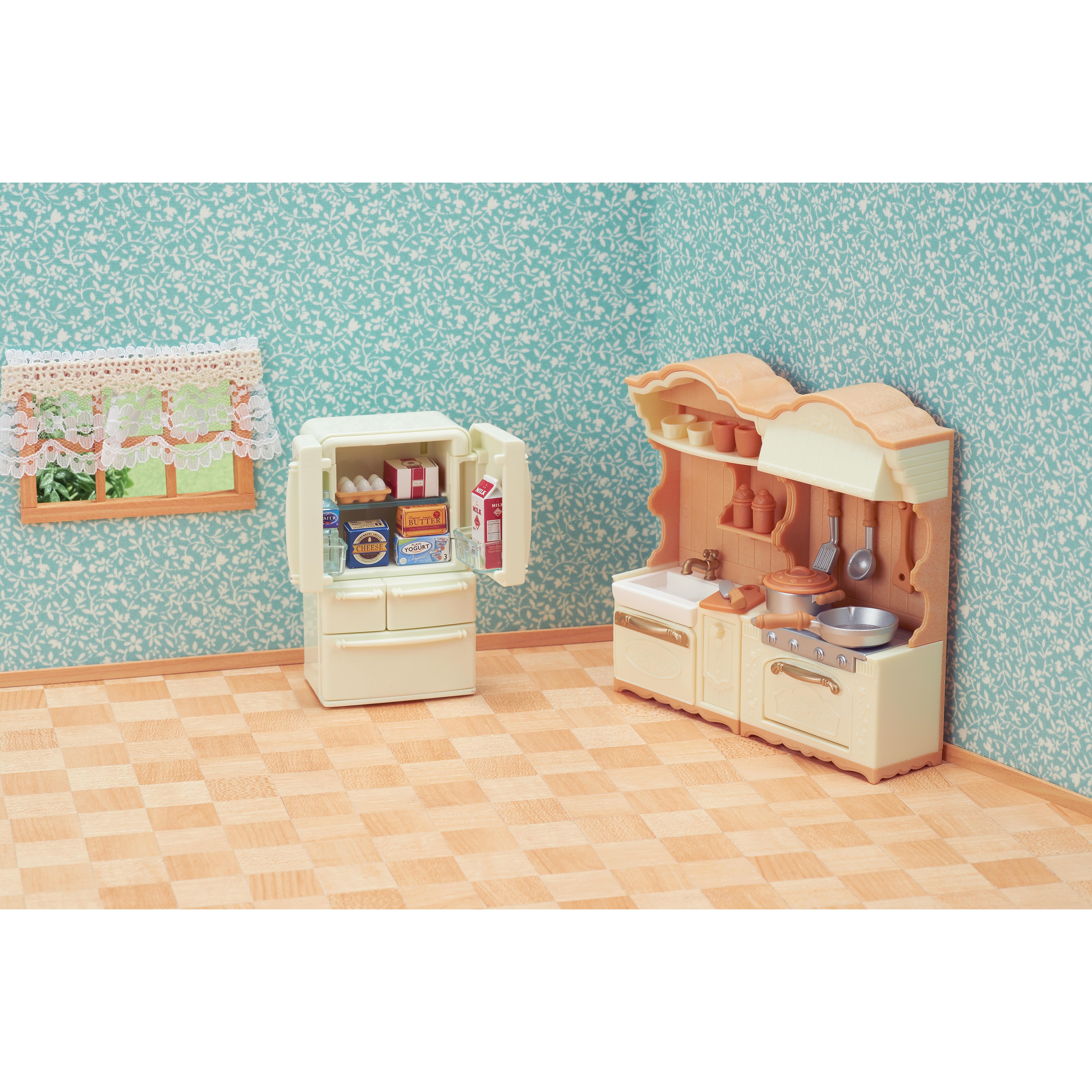 Voir la diapositive 5 : EPOCH D'ENFANCE La cuisine aménagée Sylvanian Families