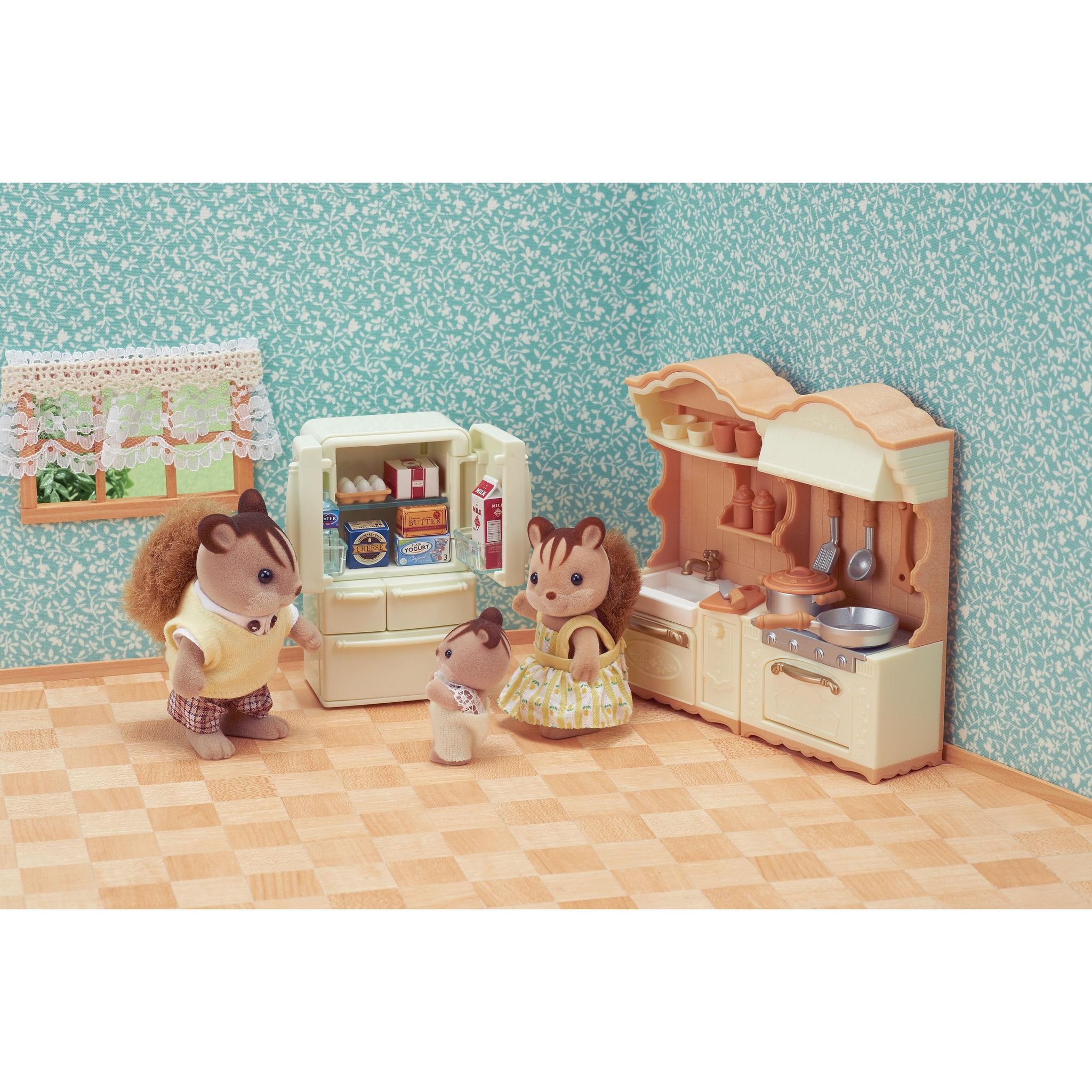 Voir la diapositive 9 : EPOCH D'ENFANCE La cuisine aménagée Sylvanian Families