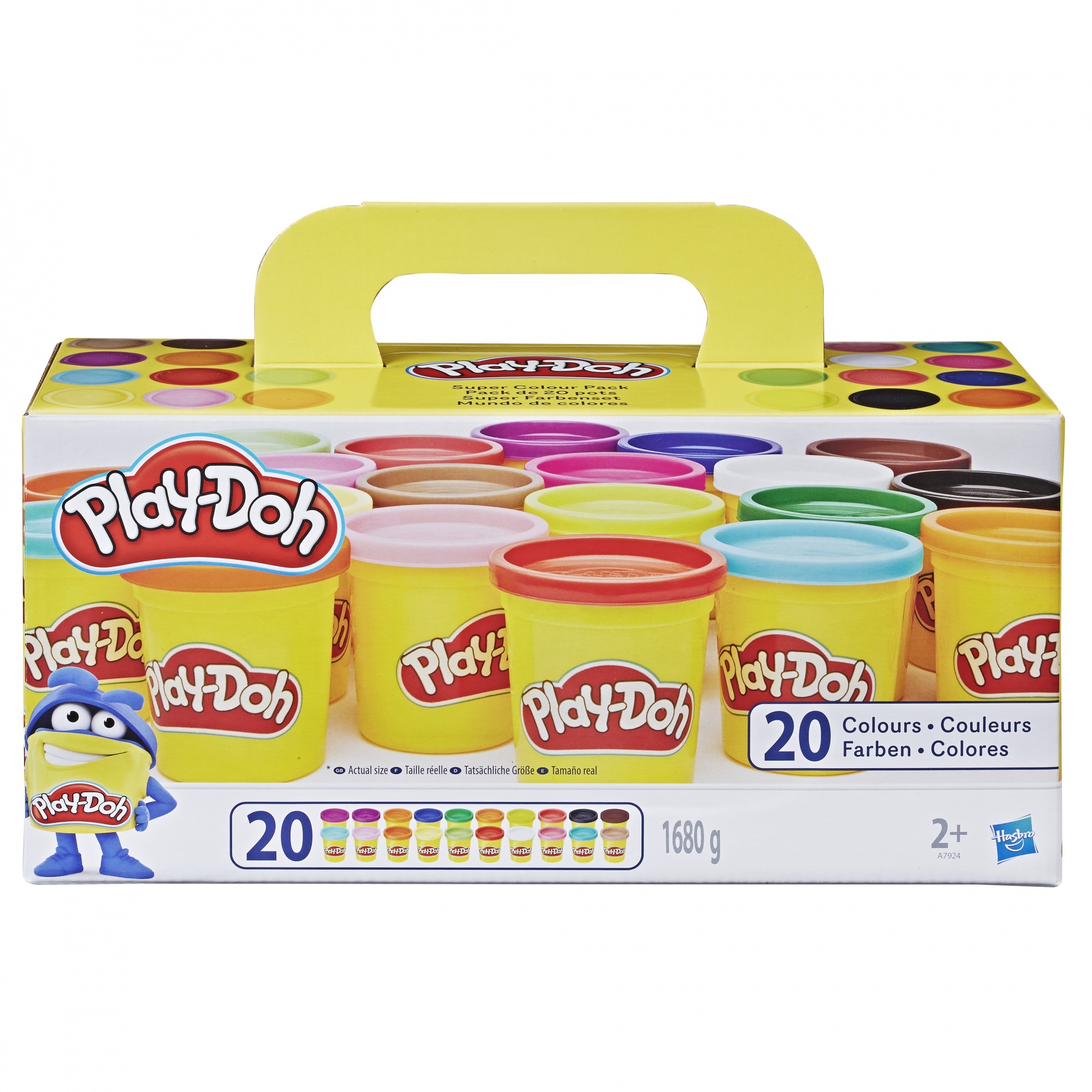 Voir la diapositive 2 : HASBRO Pâte à modeler Pack de 20 pots Play Doh