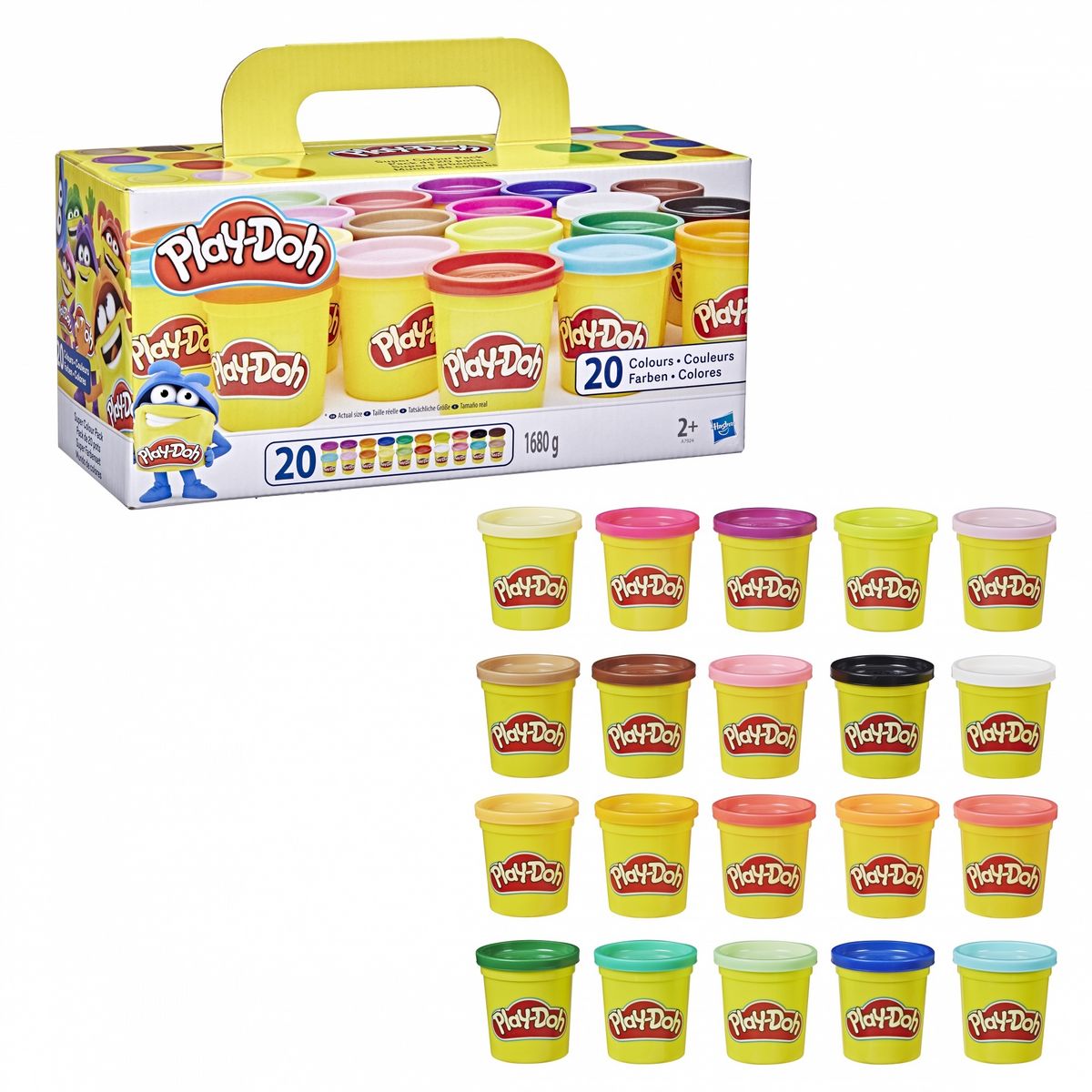 HASBRO Pâte à modeler Pack de 20 pots Play Doh