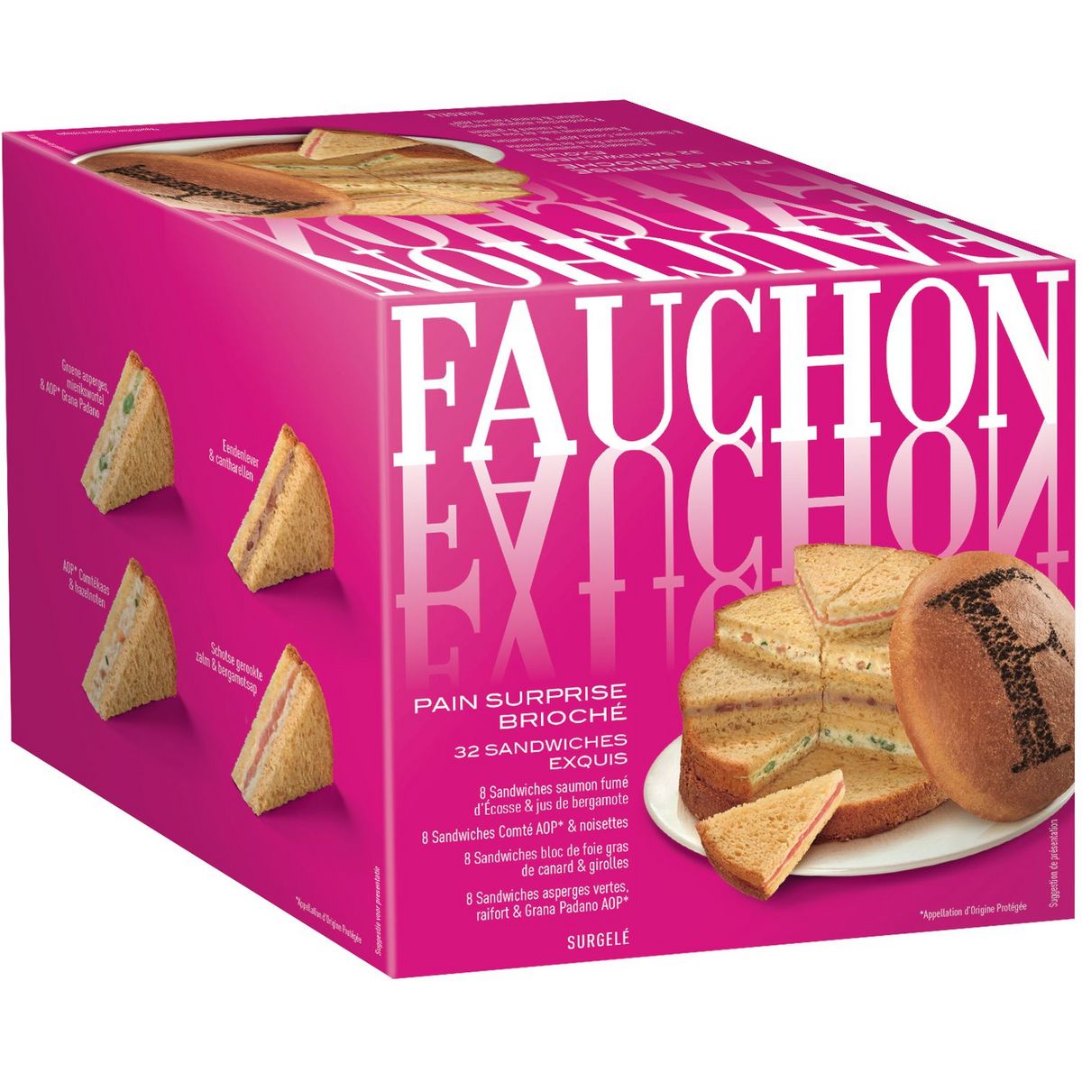 FAUCHON Pain surprise brioché 32 pièces 400g