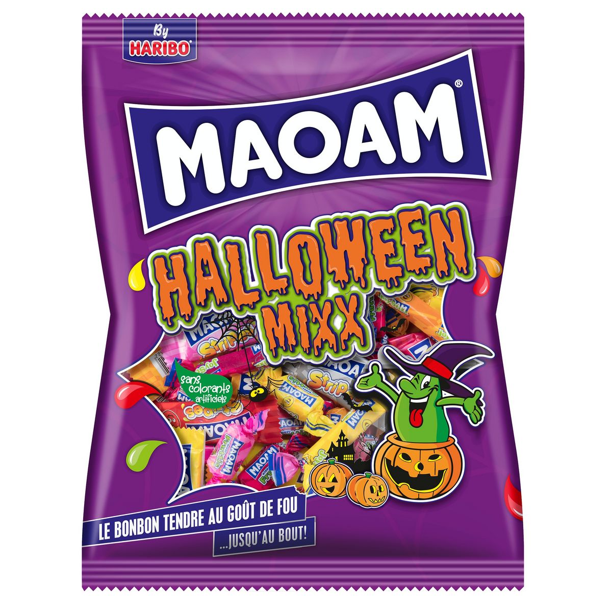 HARIBO Maoam Halloween Mixx bonbons tendres méga fête 960g