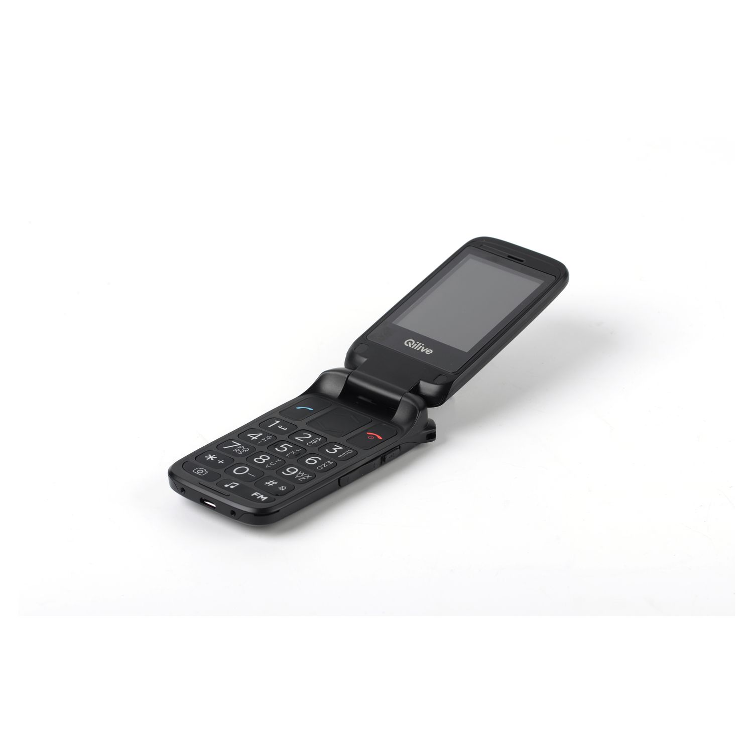 Voir la diapositive 3 : QILIVE Téléphone portable à clapet Senior 141484 - Noir