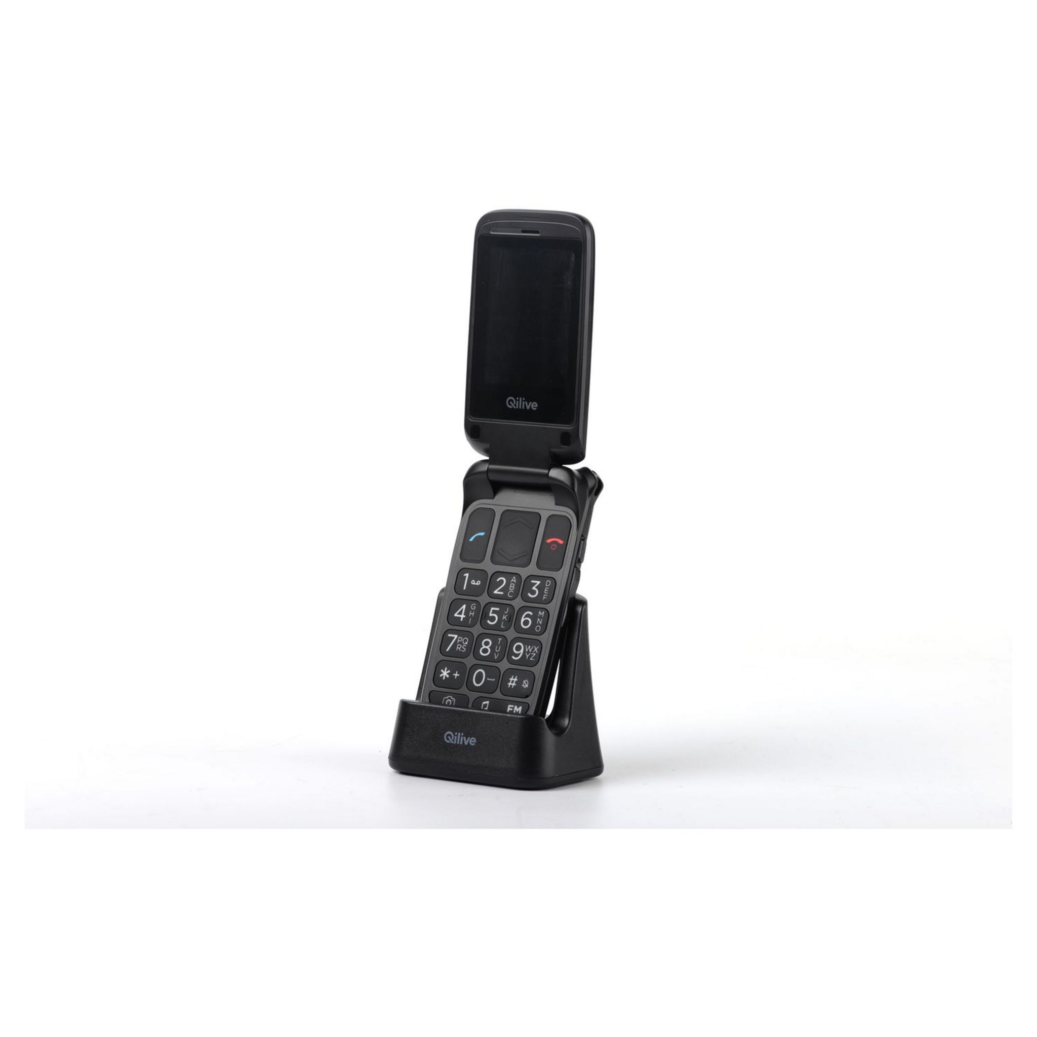 Voir la diapositive 4 : QILIVE Téléphone portable à clapet Senior 141484 - Noir