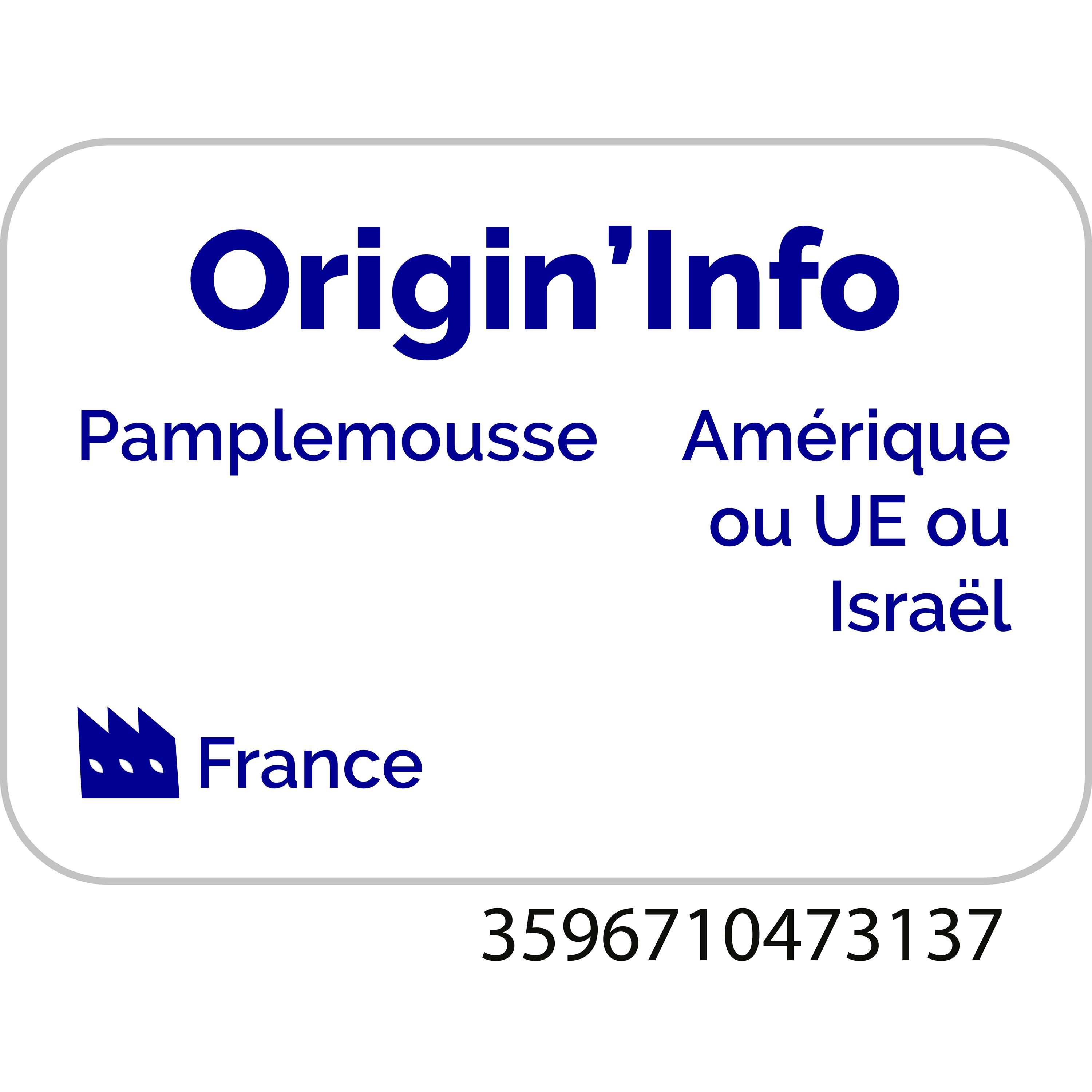 Voir la diapositive 3 : AUCHAN BIO Pur jus de pamplemousse rose bouteille verre 1l