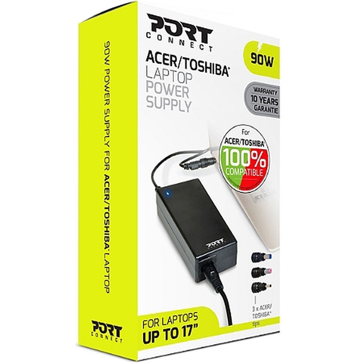 Voir la diapositive 2 : PORT Chargeur PC 90 W Compatible Acer et Toshiba