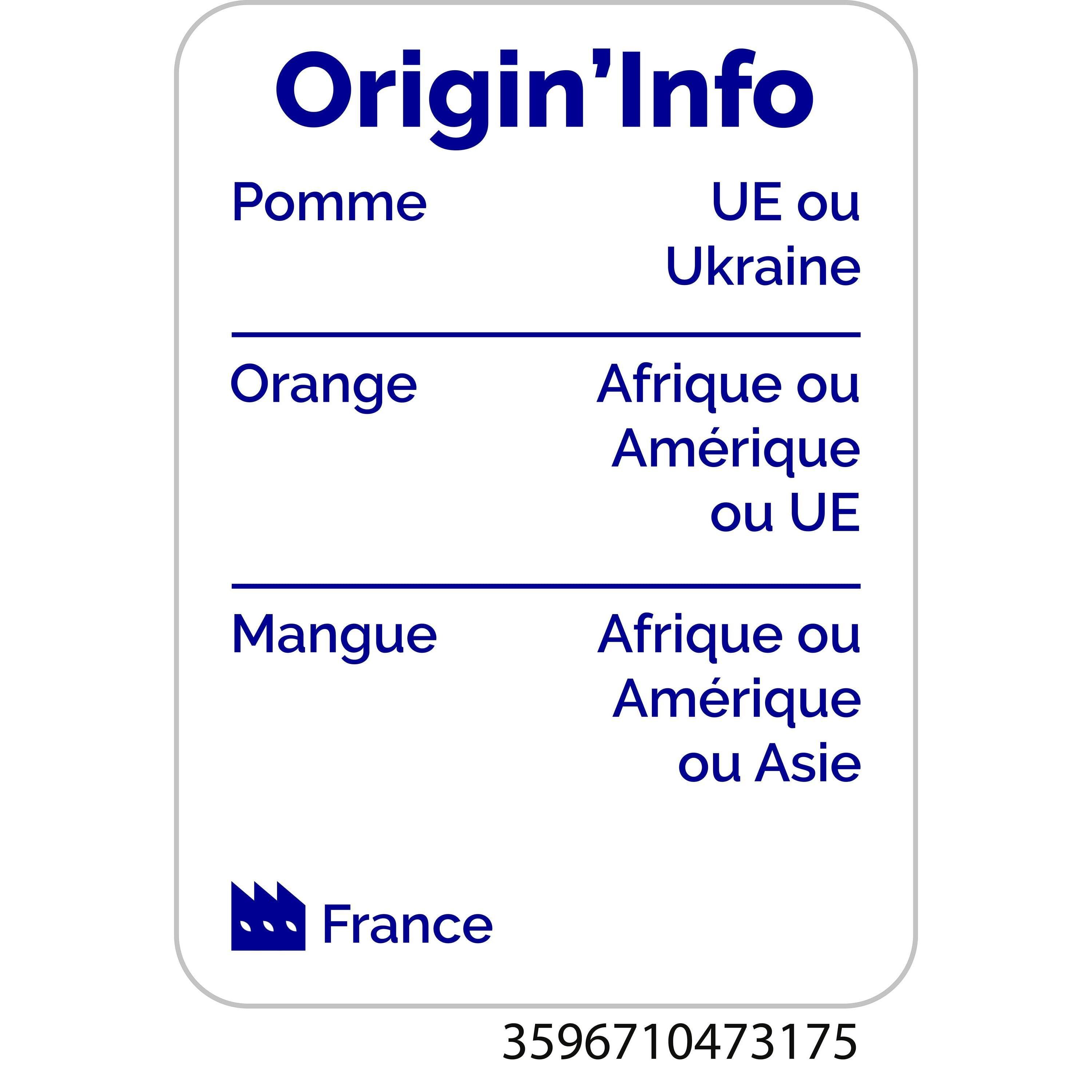 Voir la diapositive 2 : AUCHAN BIO Pur jus multifruits bouteille verre 1l