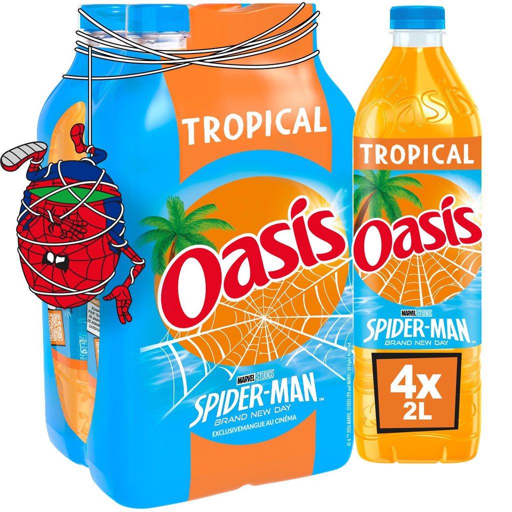 OASIS Boisson aux fruits saveur tropical 4x2l