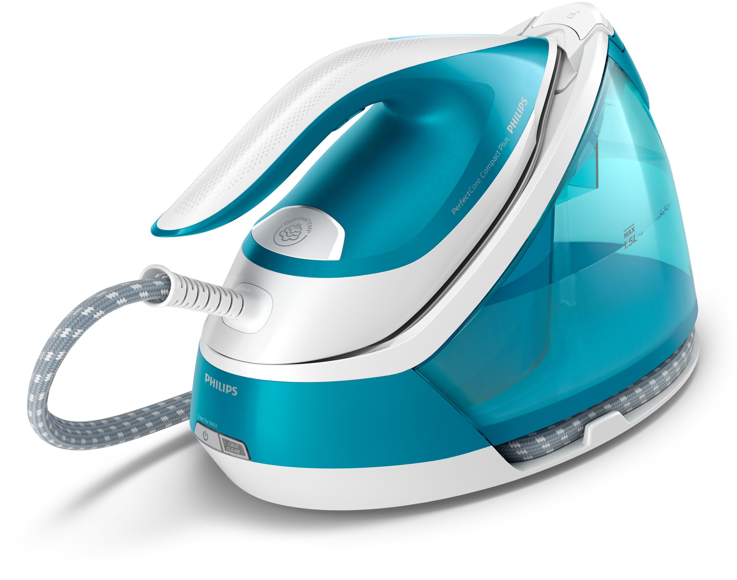 Voir la diapositive 3 : PHILIPS Centrale vapeur PerfectCare sans réglage Compact Plus GC7920/20