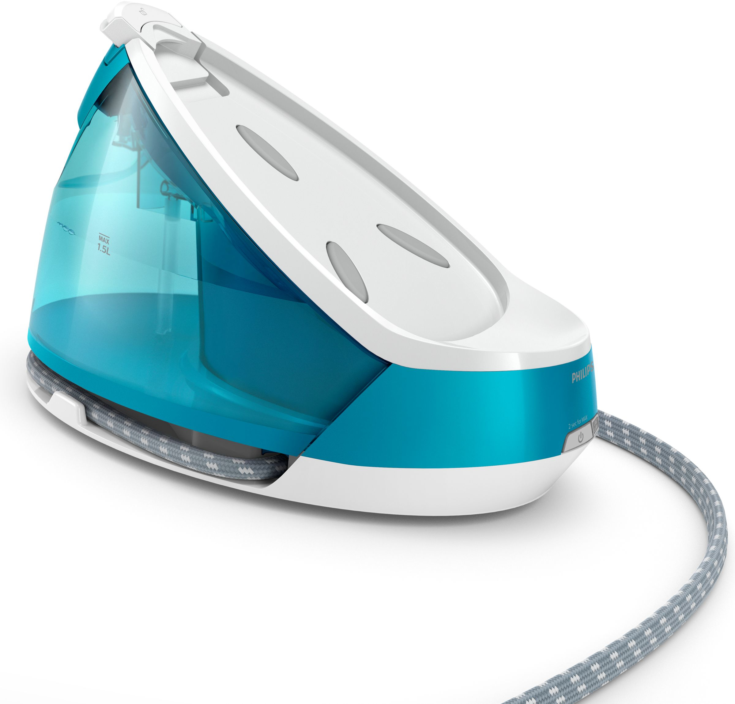 Voir la diapositive 4 : PHILIPS Centrale vapeur PerfectCare sans réglage Compact Plus GC7920/20
