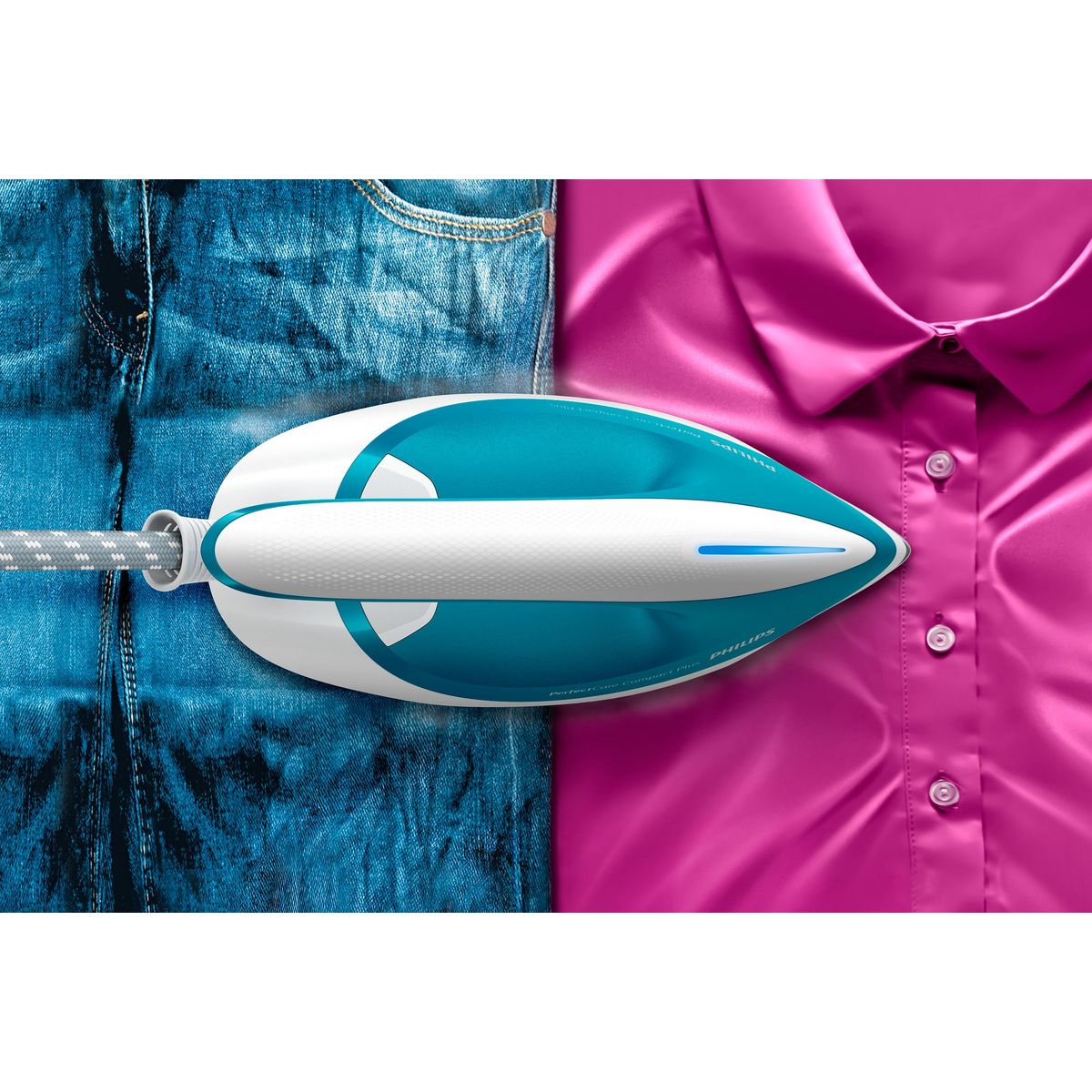 PHILIPS Centrale vapeur PerfectCare sans réglage Compact Plus GC7920/20