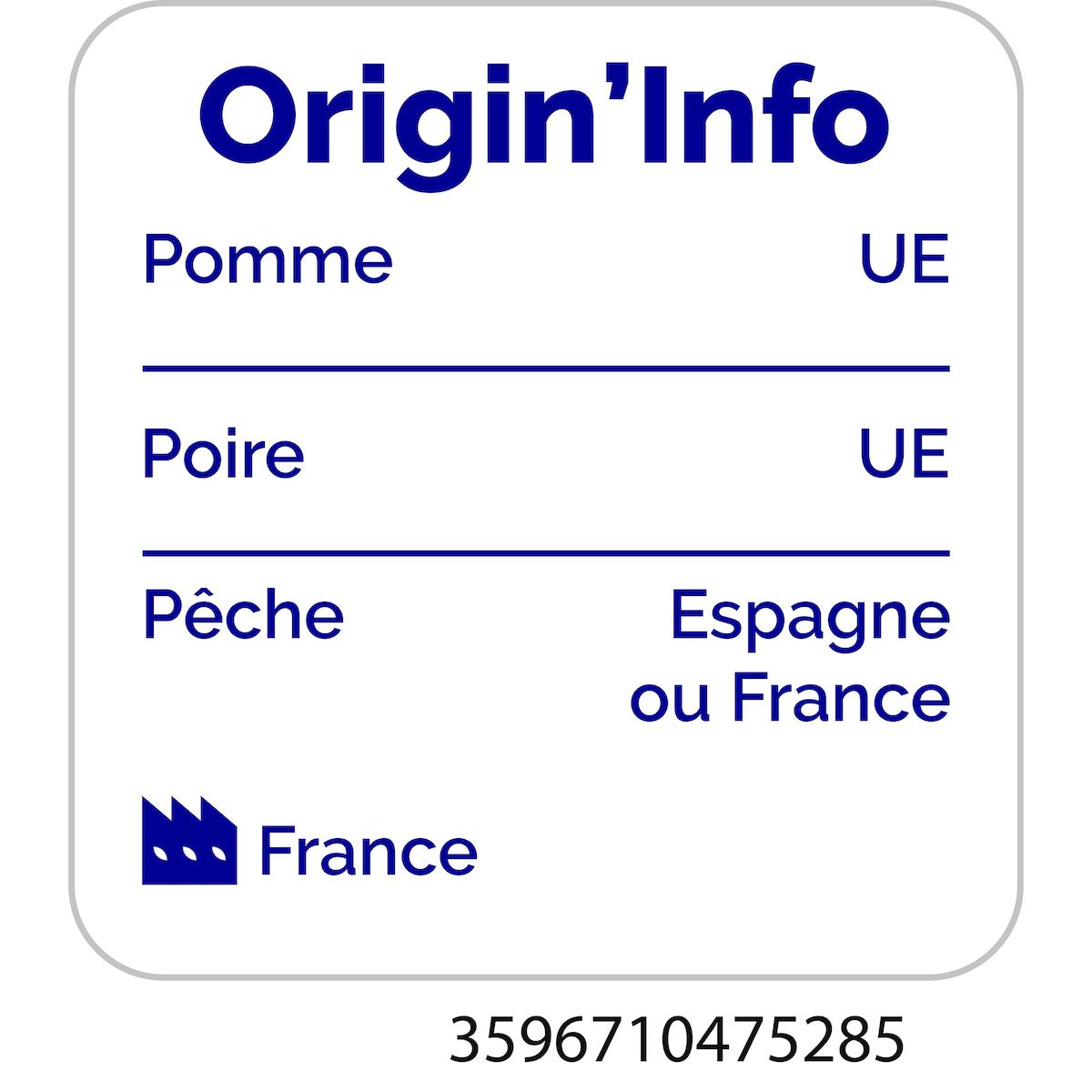 AUCHAN BIO Pur jus de fruits du verger bouteille verre 1l