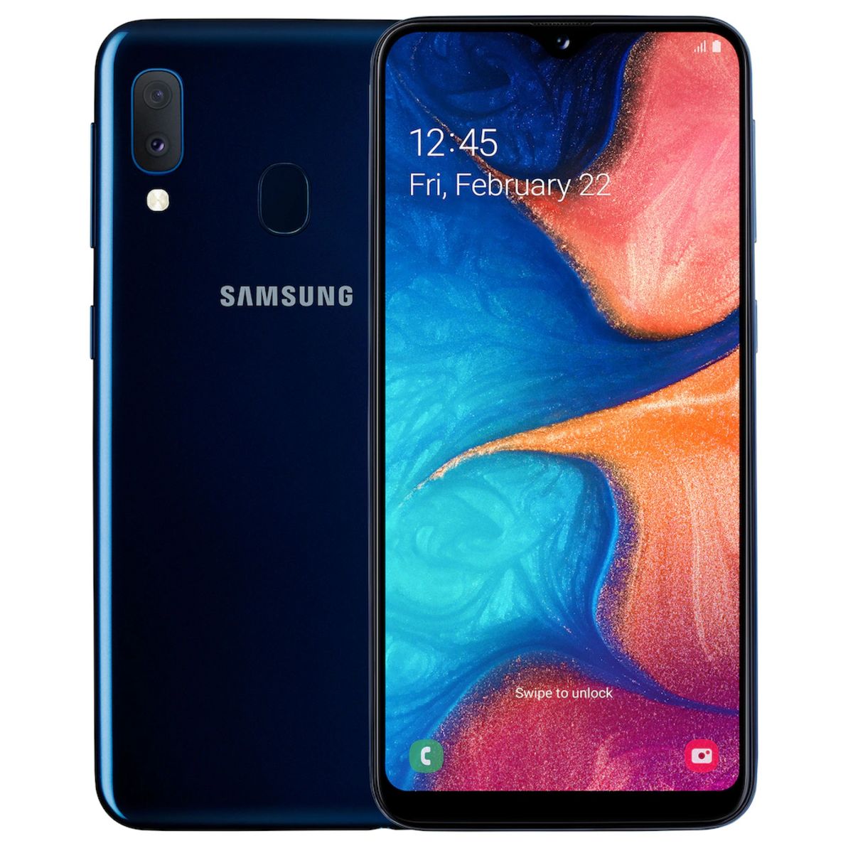 SAMSUNG Smartphone - GALAXY A20e - 32 Go - 5.8 pouces - Bleu - 4G - Double port Nano SIM
