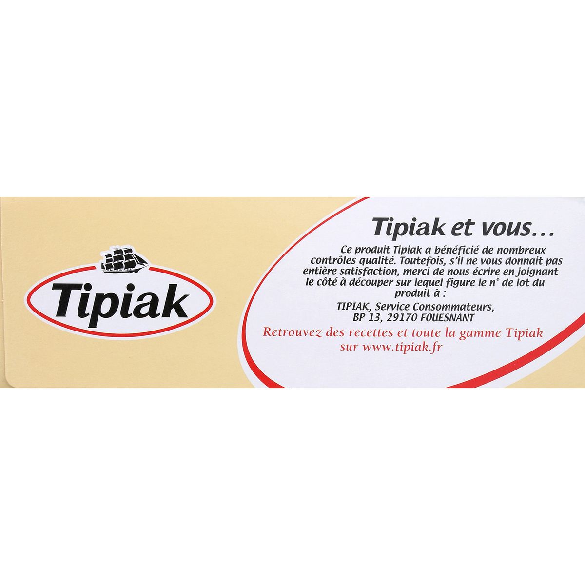 TIPIAK Cassolettes de Saint-Jacques sauce crémée au Sauternes 2 pièces 220g