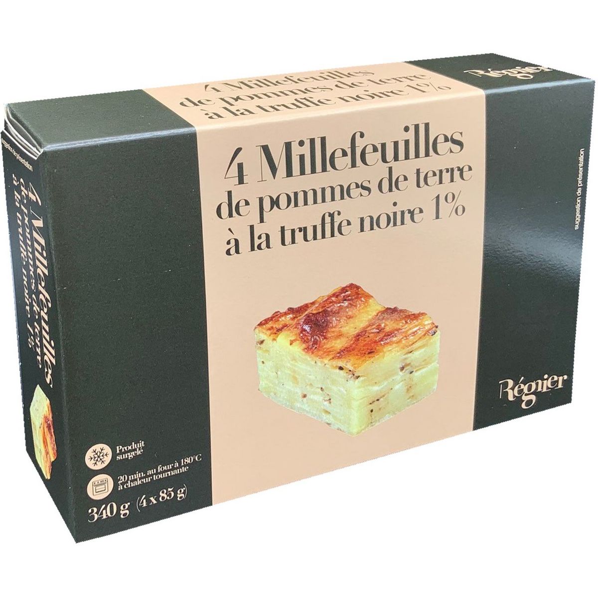 REGNIER Millefeuilles de pommes de terre à la truffe noire 4 pièces 340g