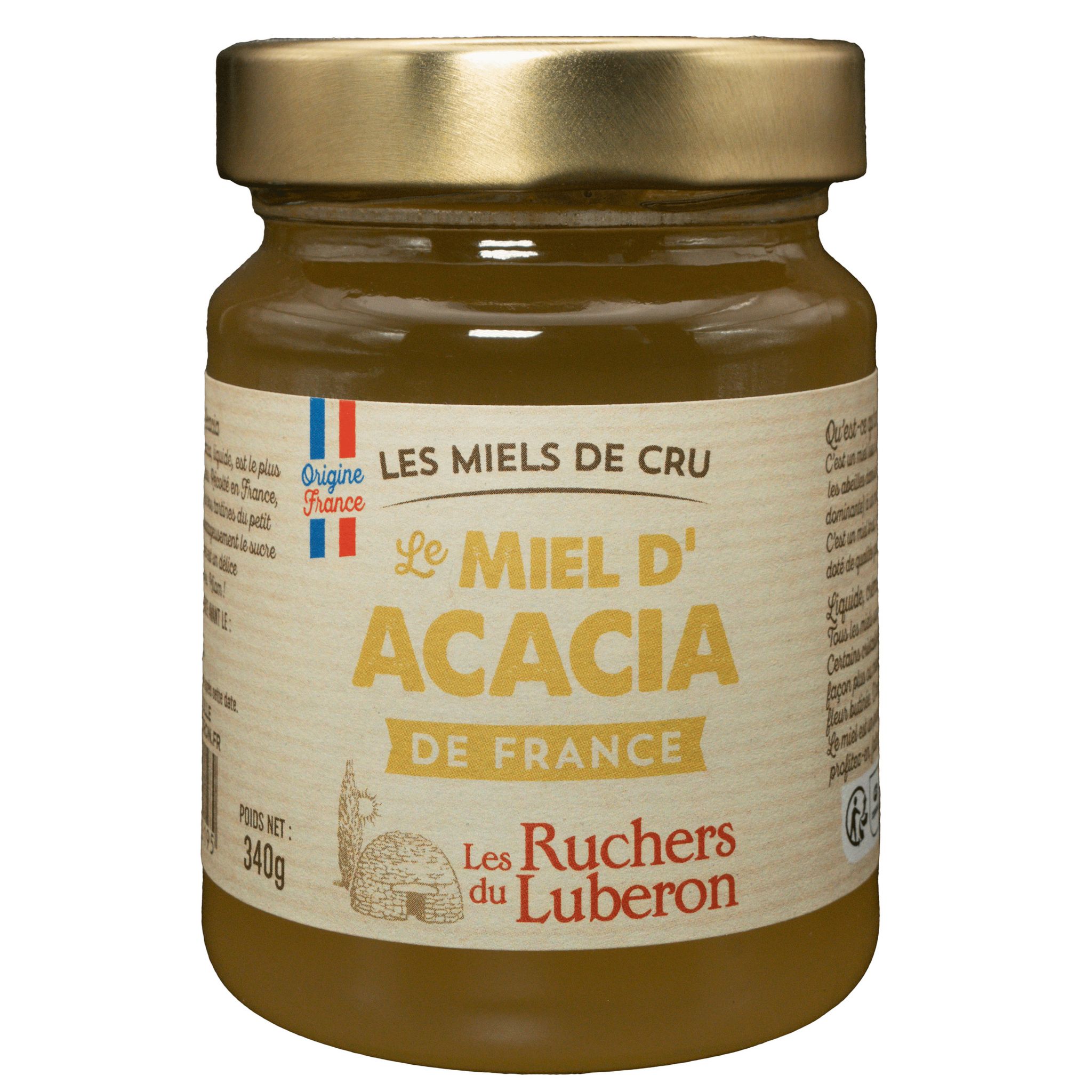 LES RUCHERS DU LUBERON Le Miel liquide d'Acacia 340g