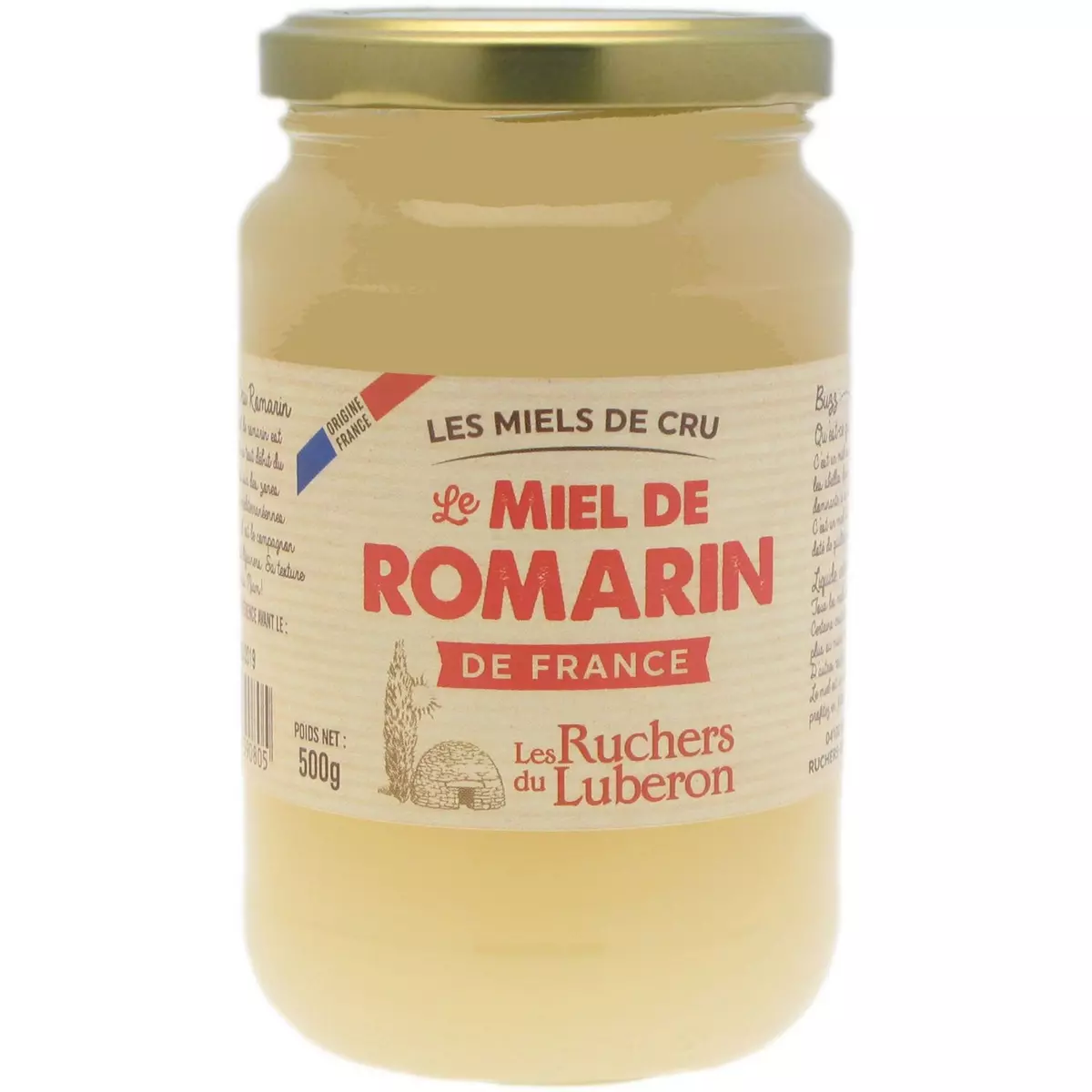 LES RUCHERS DU LUBERON Le miel de romarin de France 500g