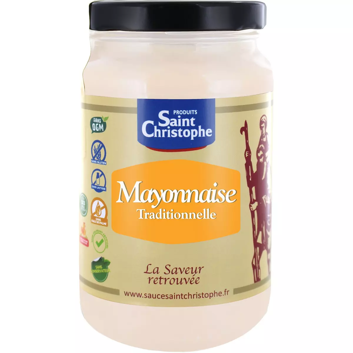 ST CHRISTOPHE Mayonnaise traditionnelle sans huile de palme ni conservateur en bocal 350g