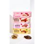 Voir la diapositive 4 : AUCHAN Génoises nappées de chocolat noir saveur fraise 12 biscuits 150g