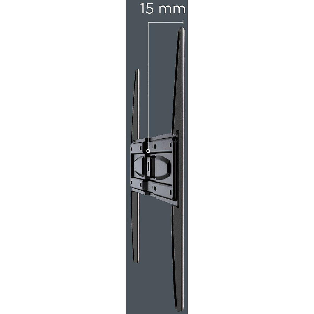 MELICONI Support TV Slim SP 600S Plus Fixe 50 à 82 pouces - Noir