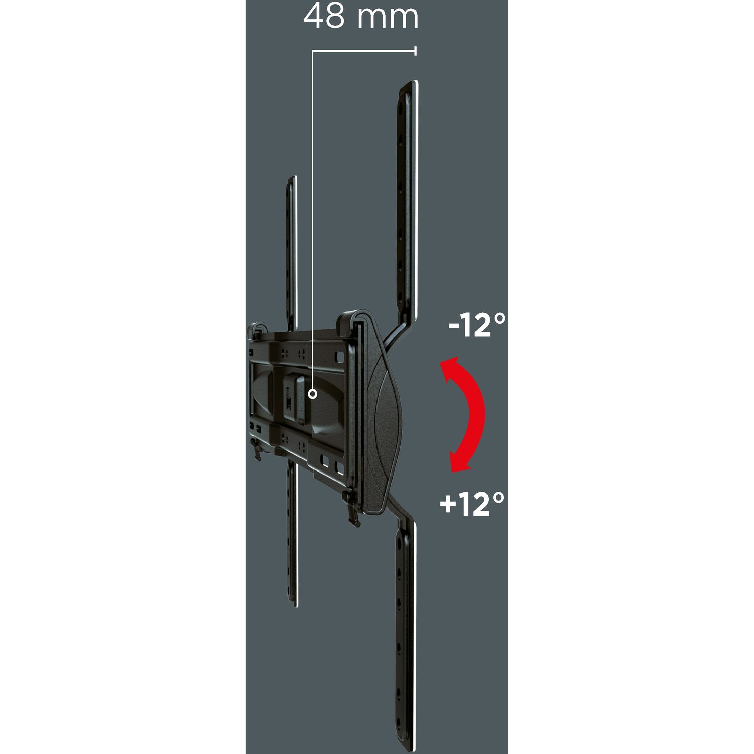Voir la diapositive 2 : MELICONI Support TV SP 400ST Plus Inclinable 40 à 82 pouces - Noir