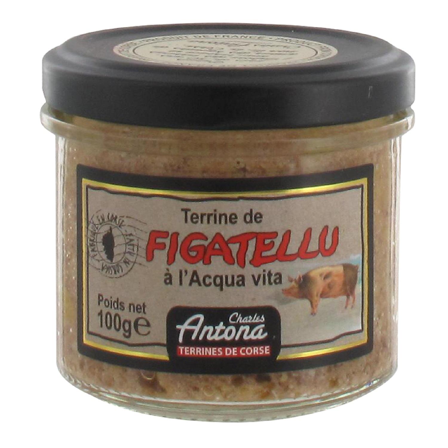 CHARLES ANTONA Terrine de Figatellu à l'Acqua Vita 100g