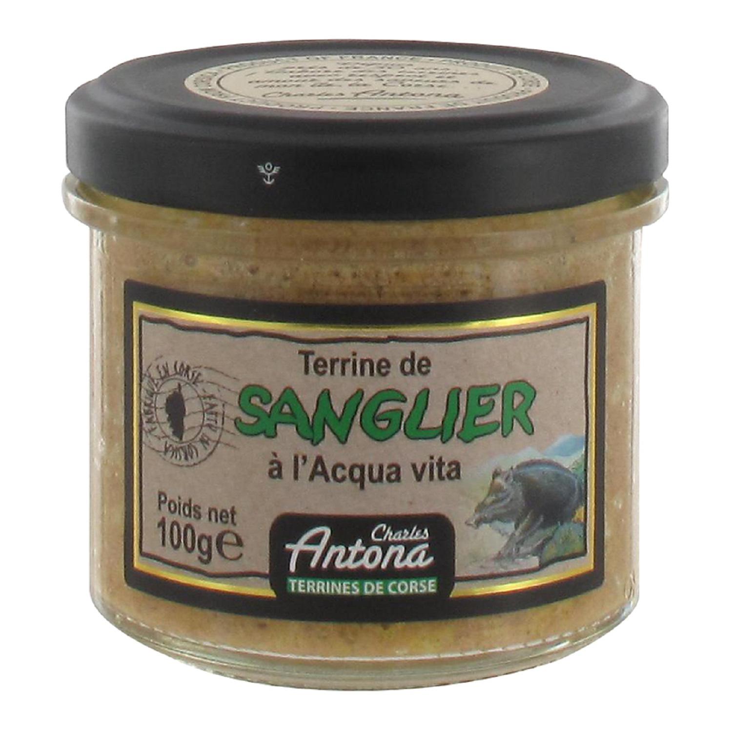 CHARLES ANTONA Terrine de sanglier à l'Acqua Vita 100g