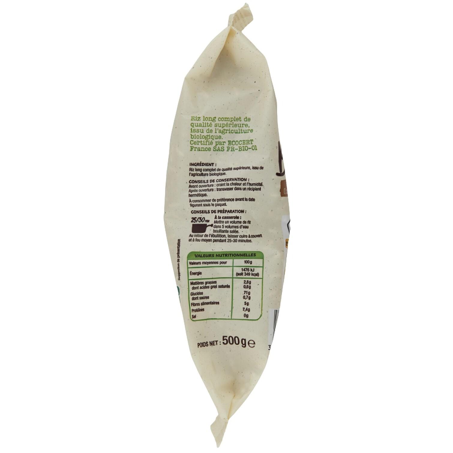 Voir la diapositive 2 : AUCHAN BIO Riz complet 500g