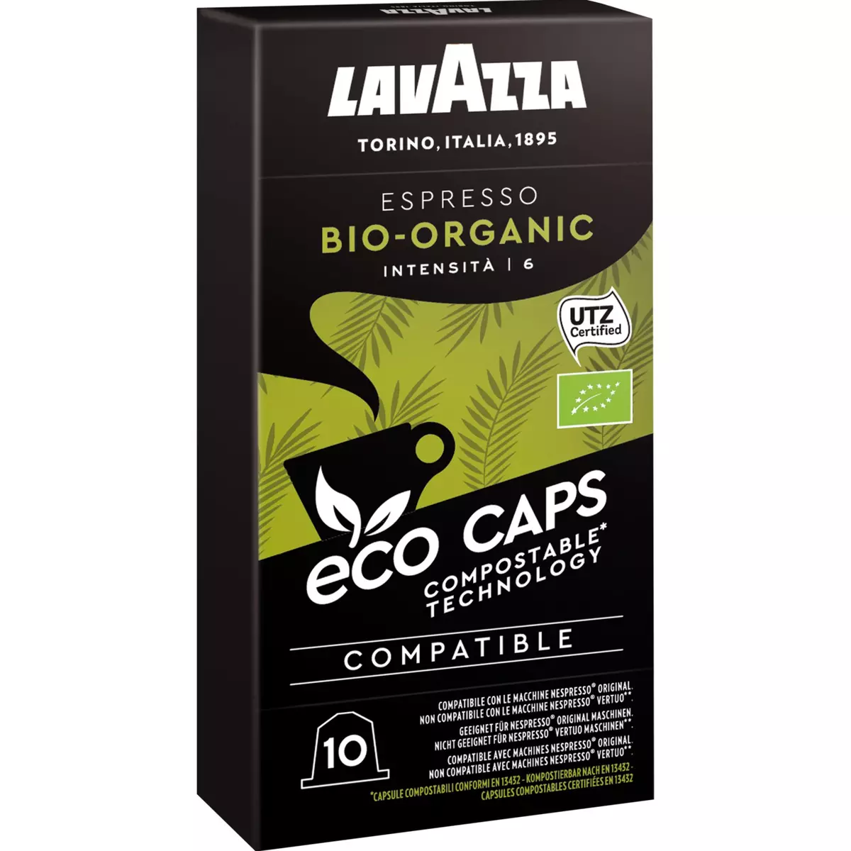LAVAZZA Café bio espresso en capsule compatible Nespresso 10 capsules 53g