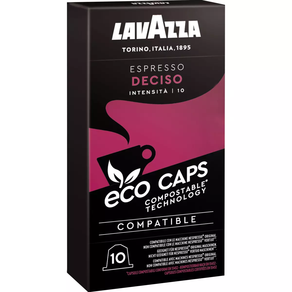 LAVAZZA Capsules de café deciso intensité 10 compatibles Nespresso 10 capsules 53g
