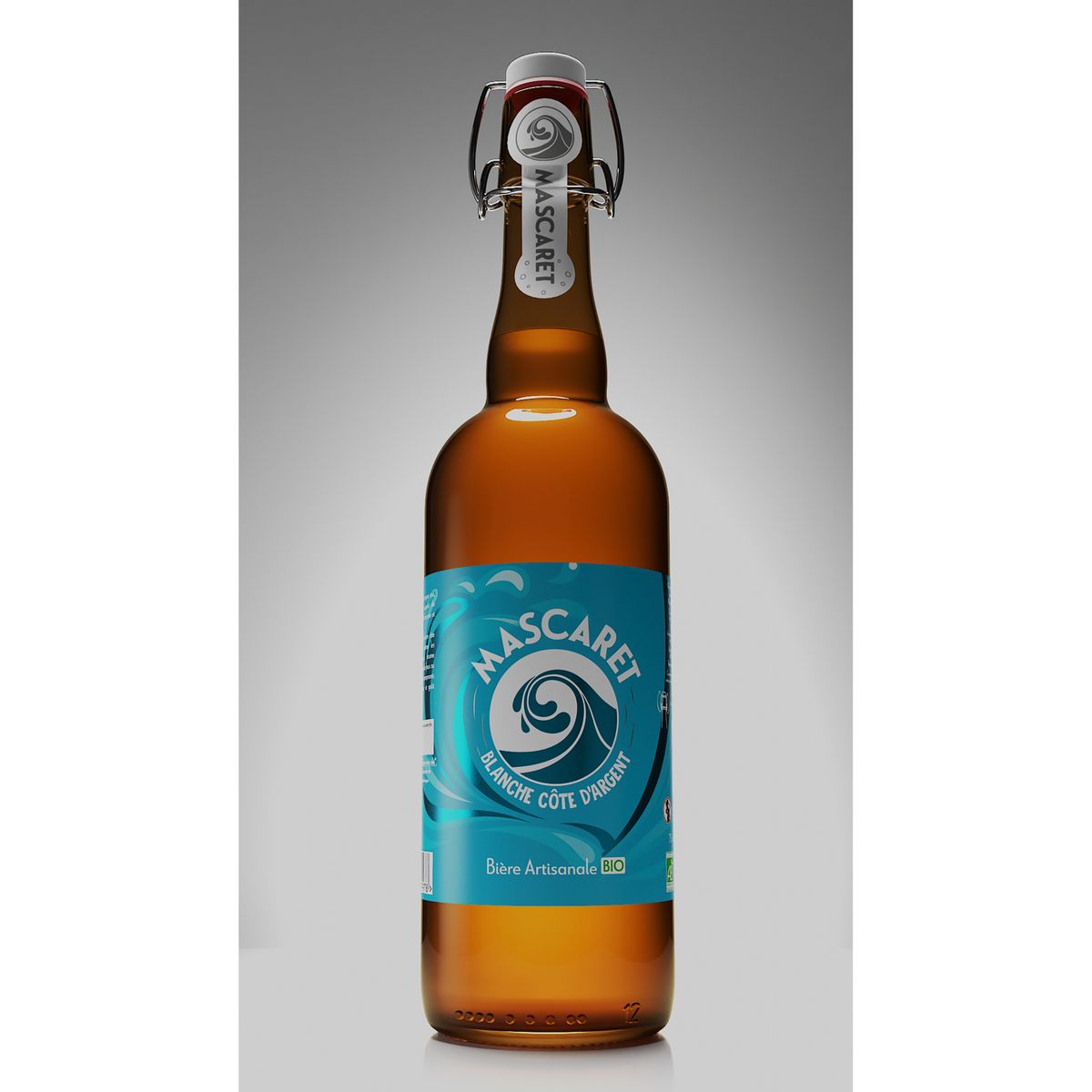 MASCARET Bière blanche artisanale bio 4,2% bouteille 75cl