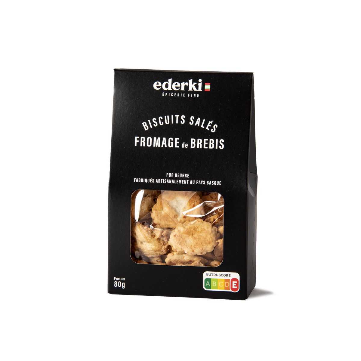EDERKI Biscuits salés au fromage de brebis 80g
