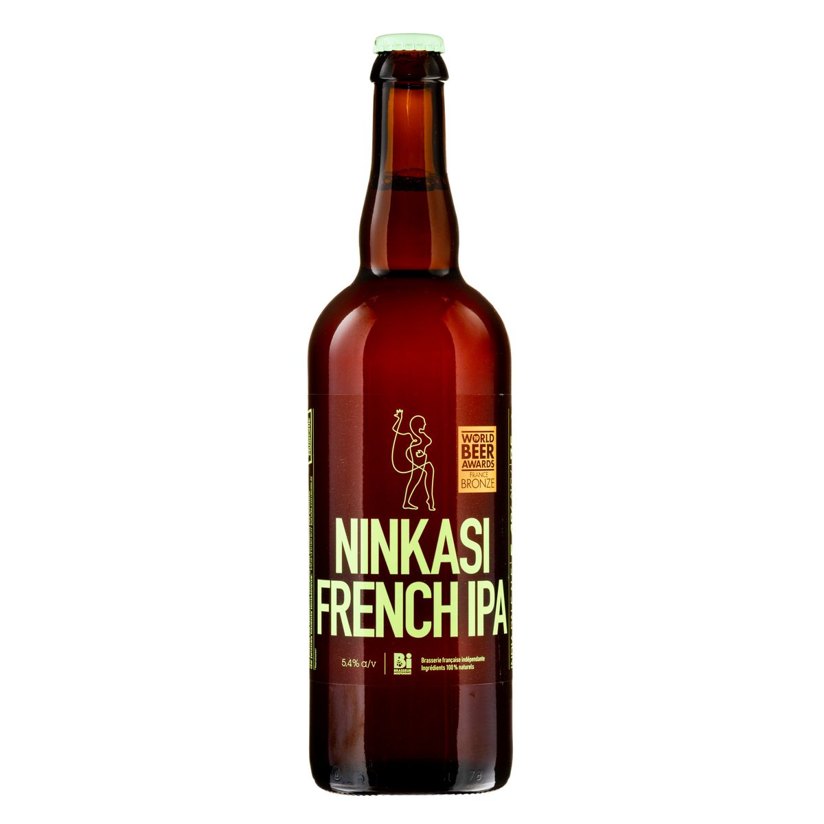 NINKASI Bière blonde french IPA artisanale de Lyon 5,4% 75cl