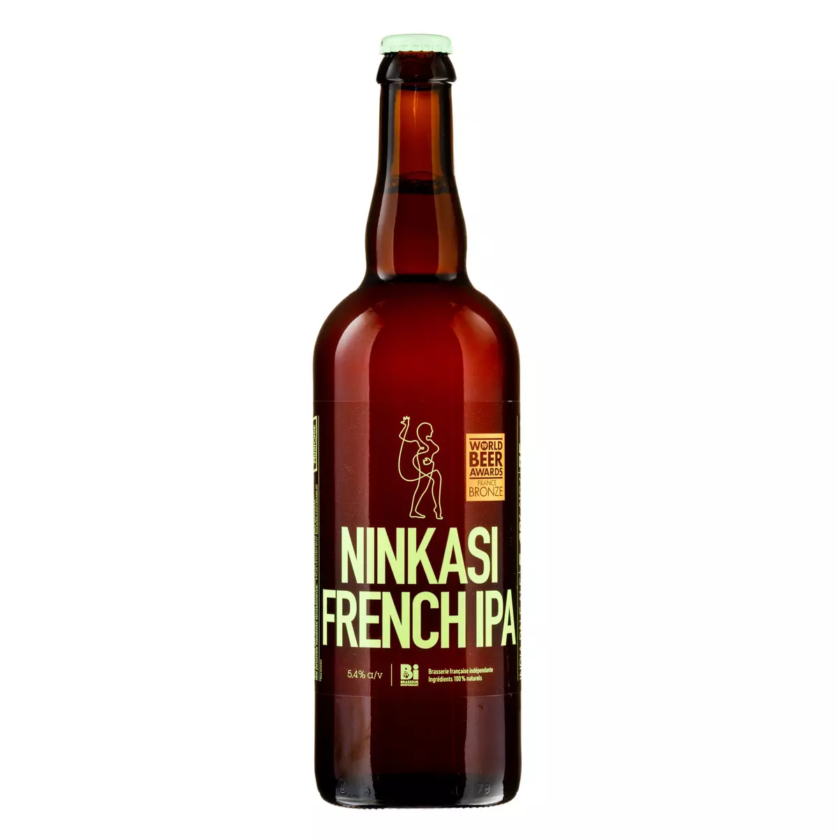 NINKASI Bière blonde french IPA artisanale de Lyon 5,4% 75cl