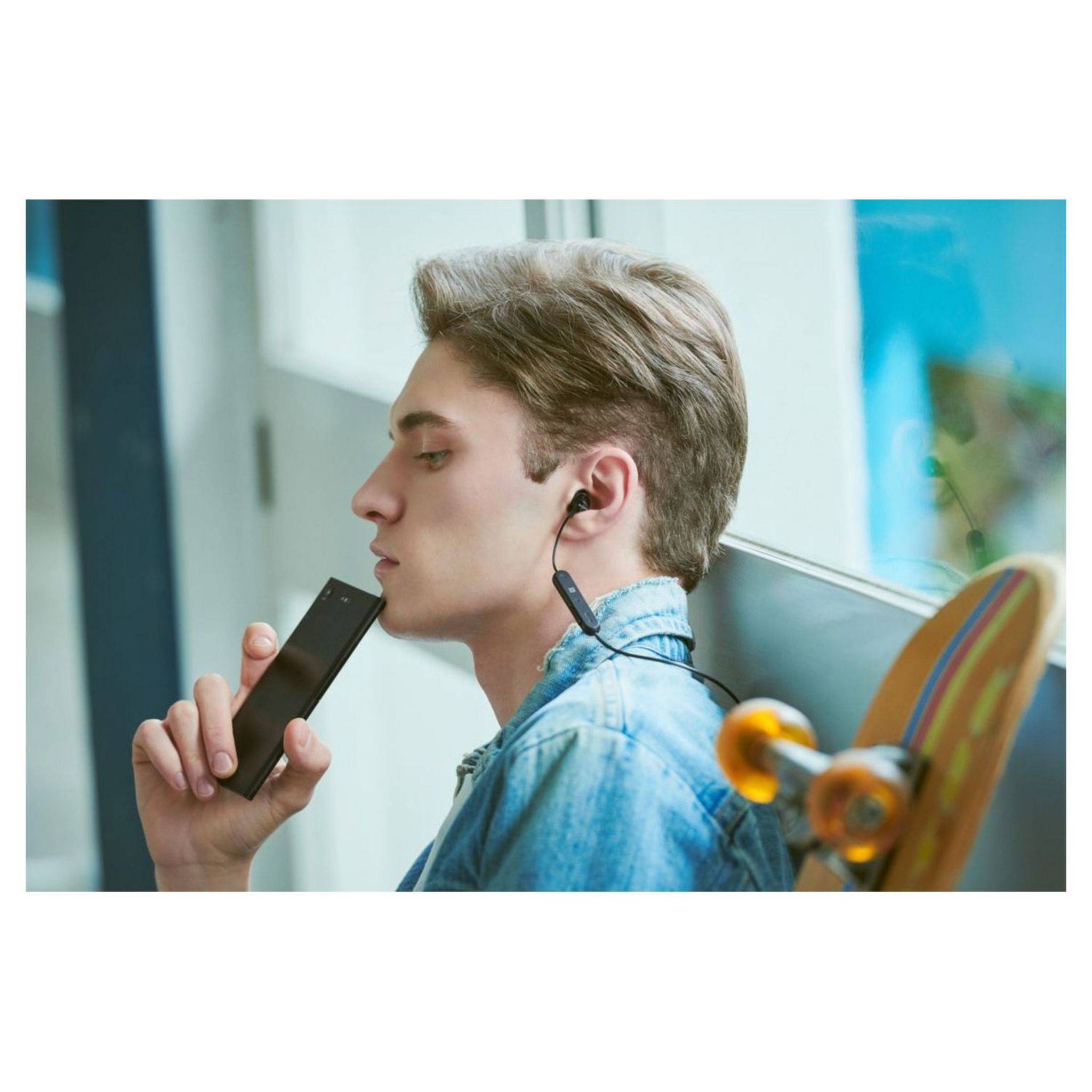 Voir la diapositive 4 : SONY Écouteurs sans fil Bluetooth - WIC 200 - Blanc