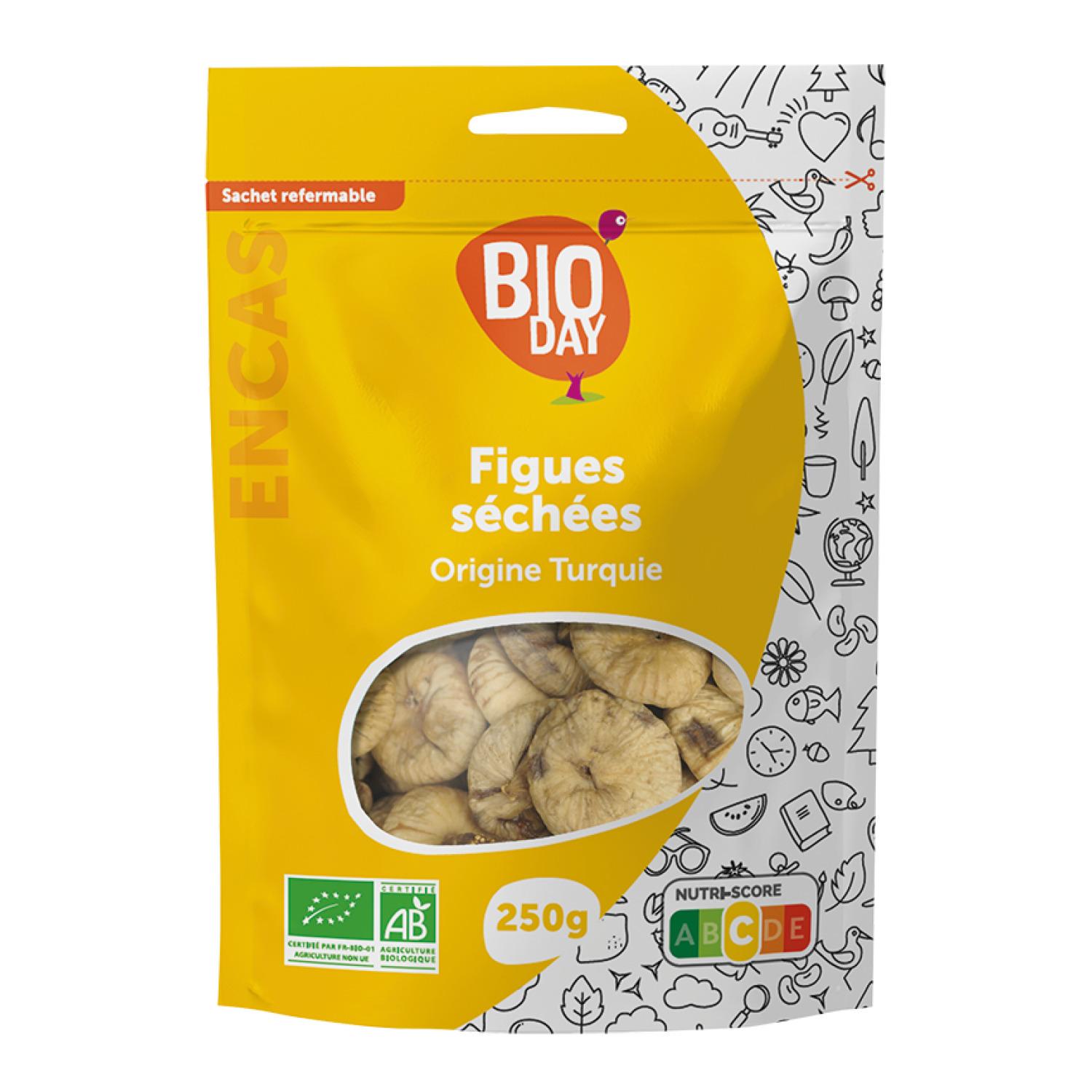 Voir la diapositive 2 : BIODAY Figues séchées bio origine Turquie 250g