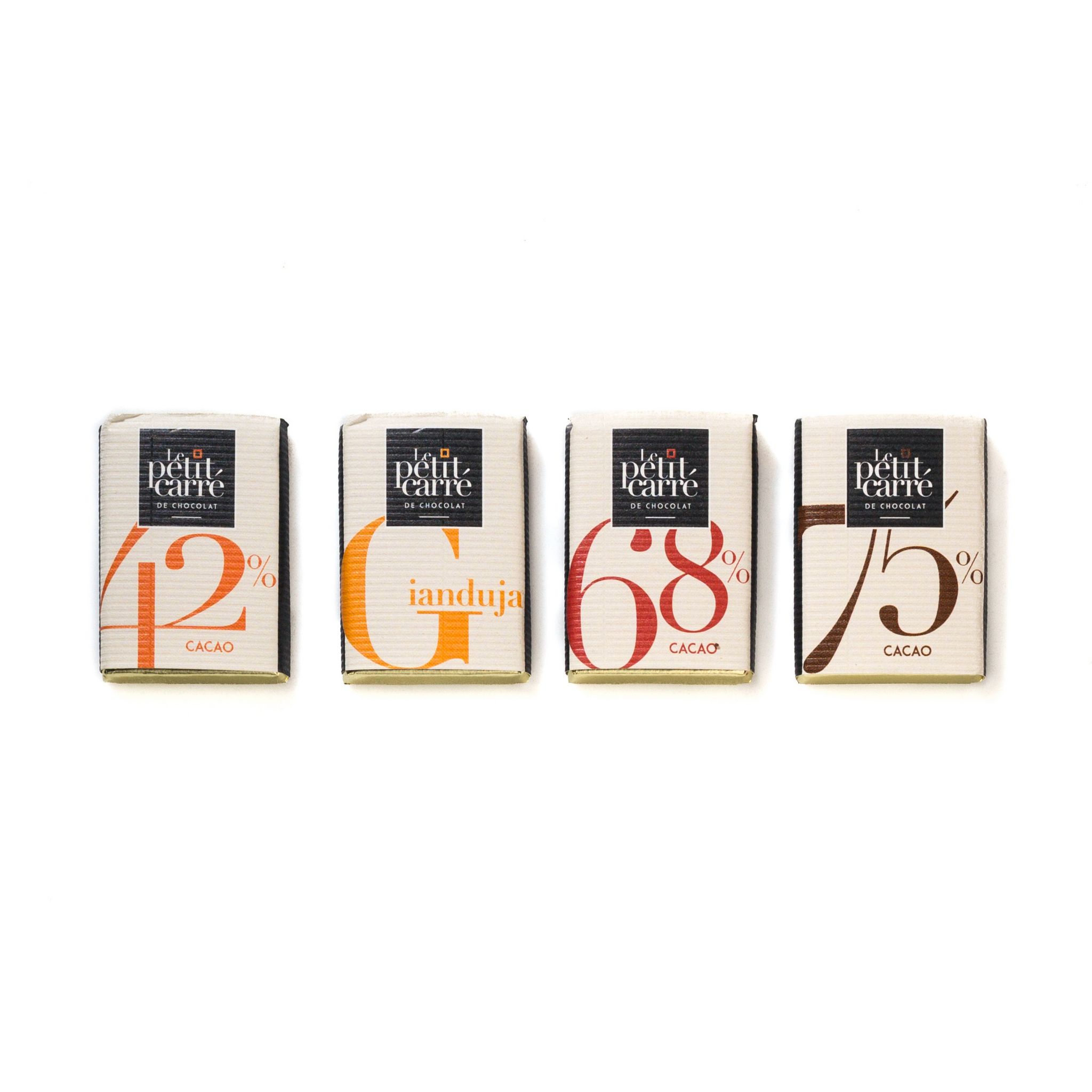 Voir la diapositive 2 : LE PETIT CARRE Coffret dégustation assortiment de chocolats 24 pièces 120g