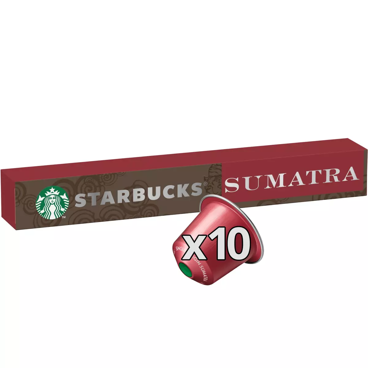 STARBUCKS Capsules de café arabica de Sumatra intensité 10 compatibles Nespresso 10 capsules 57g