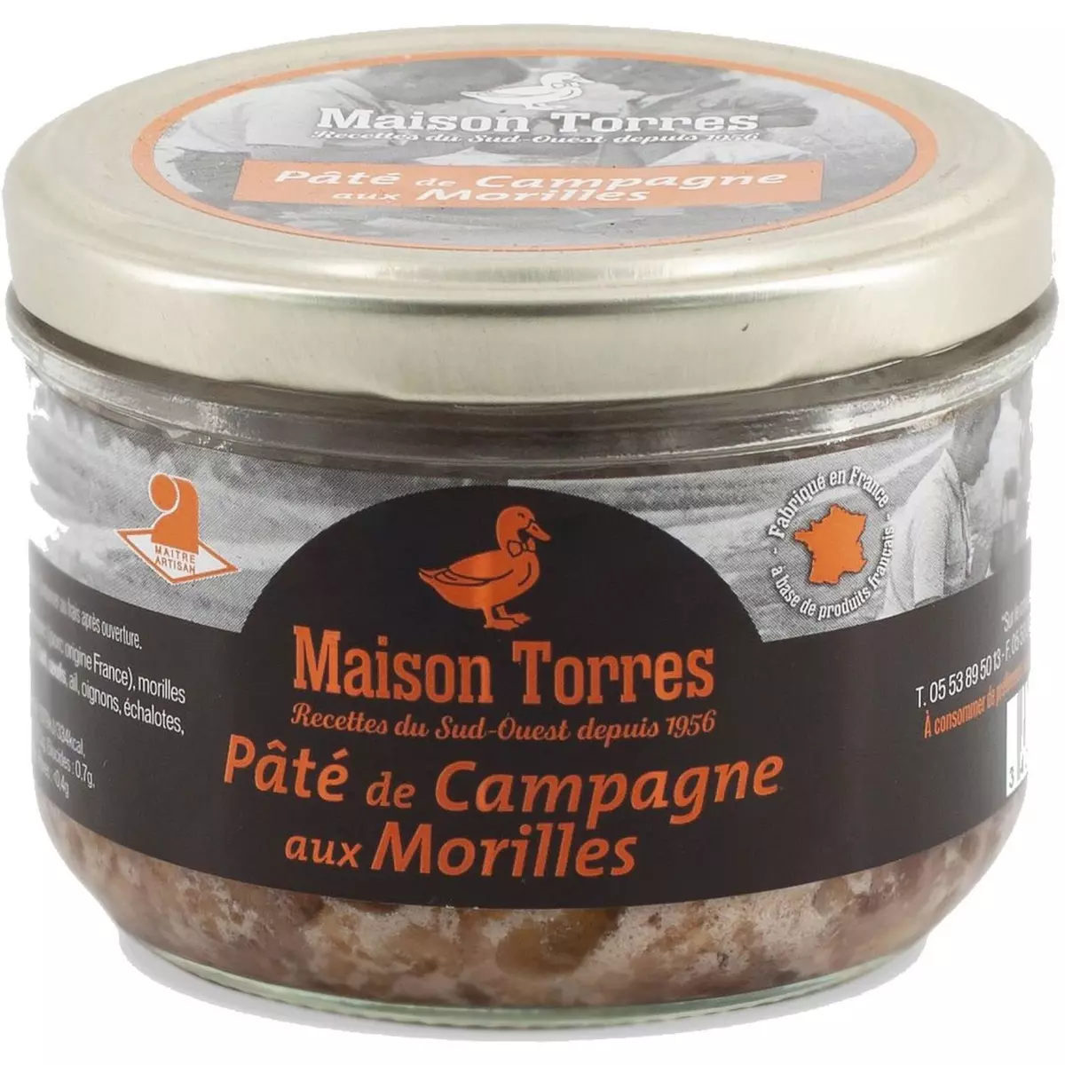 MAISON TORRES Pâté de Campagne aux Morilles 180g