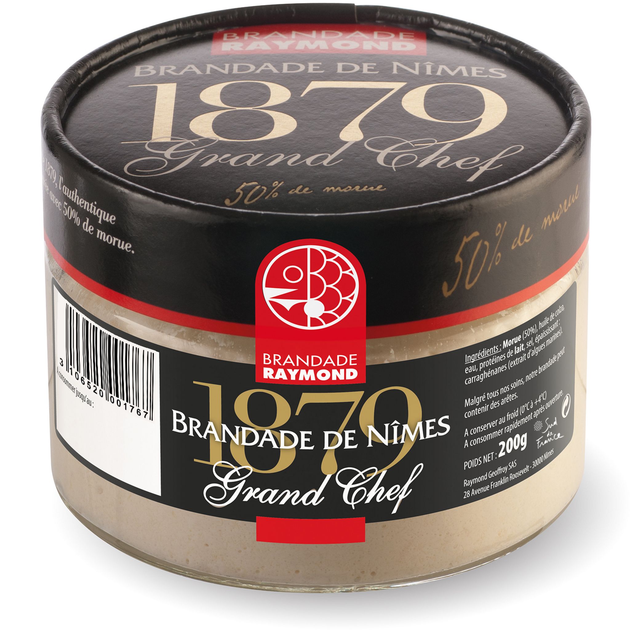 RAYMOND GEOFFROY Brandade de morue de Nîmes Grand Chef 200g pas cher ...