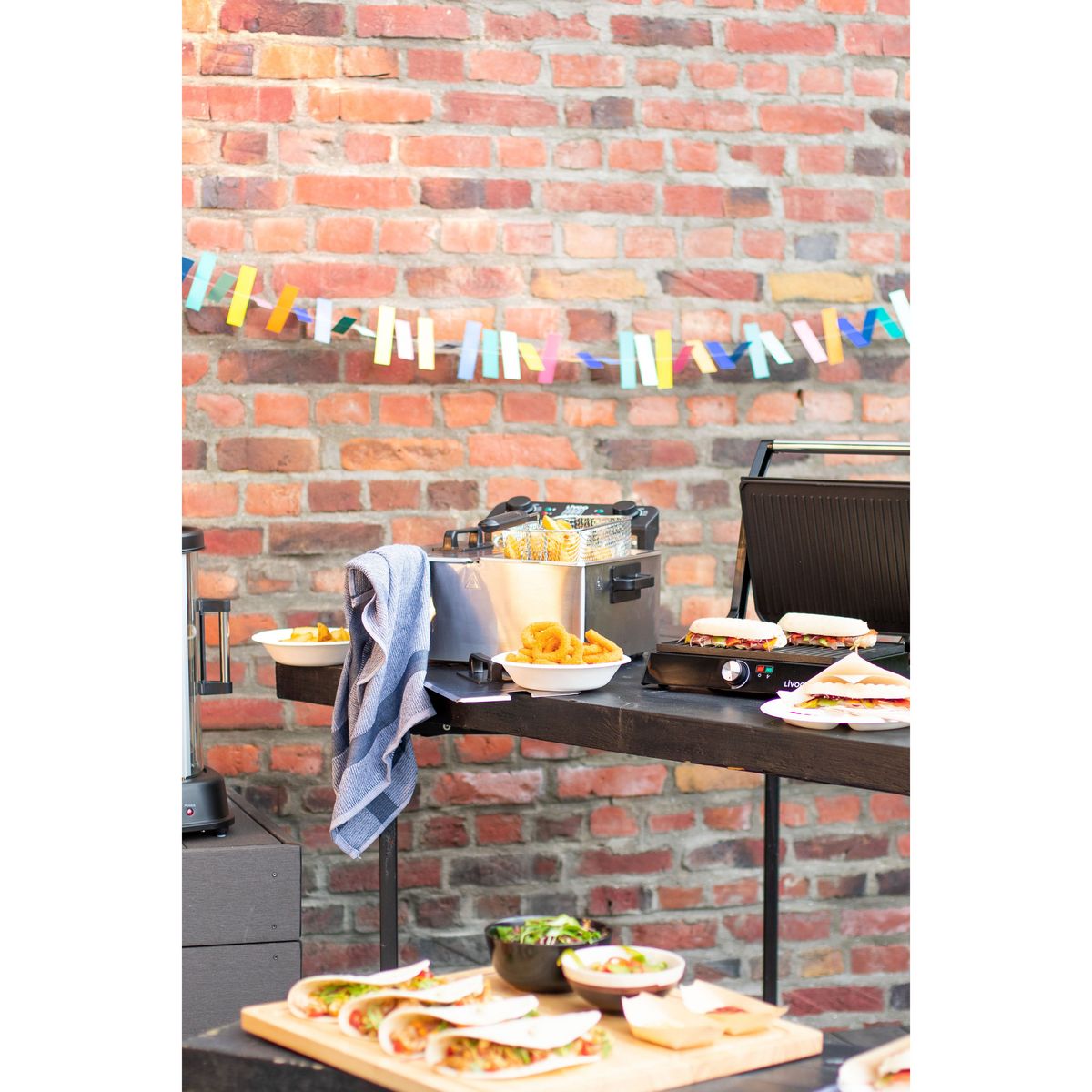 LIVOO Friteuse électrique double - DOC217 - Gris et noir