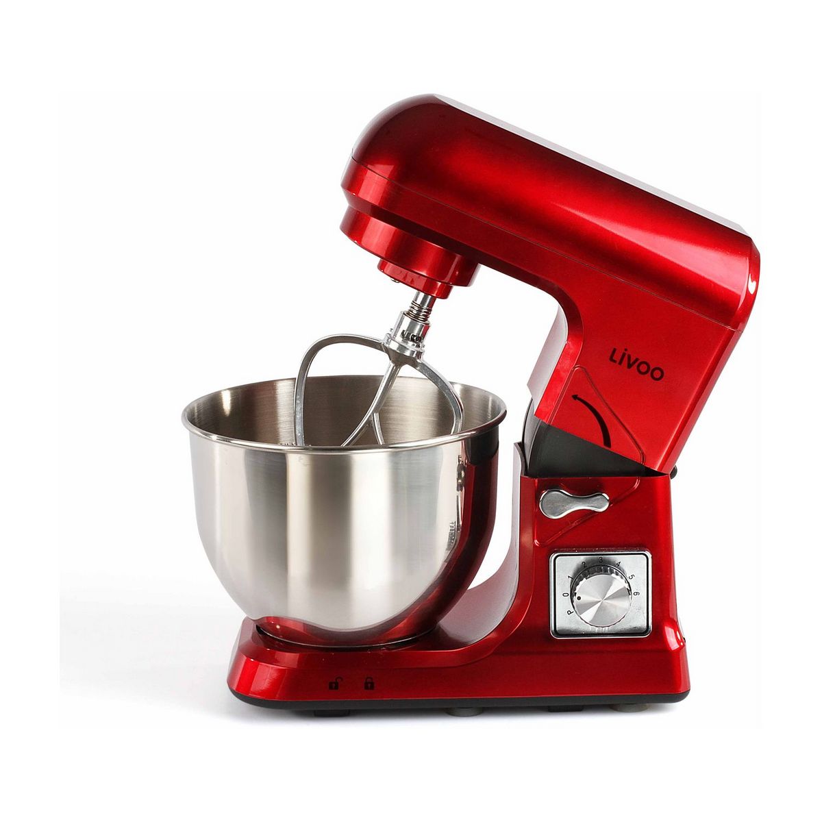 LIVOO Robot pâtissier - DOP190R - Rouge