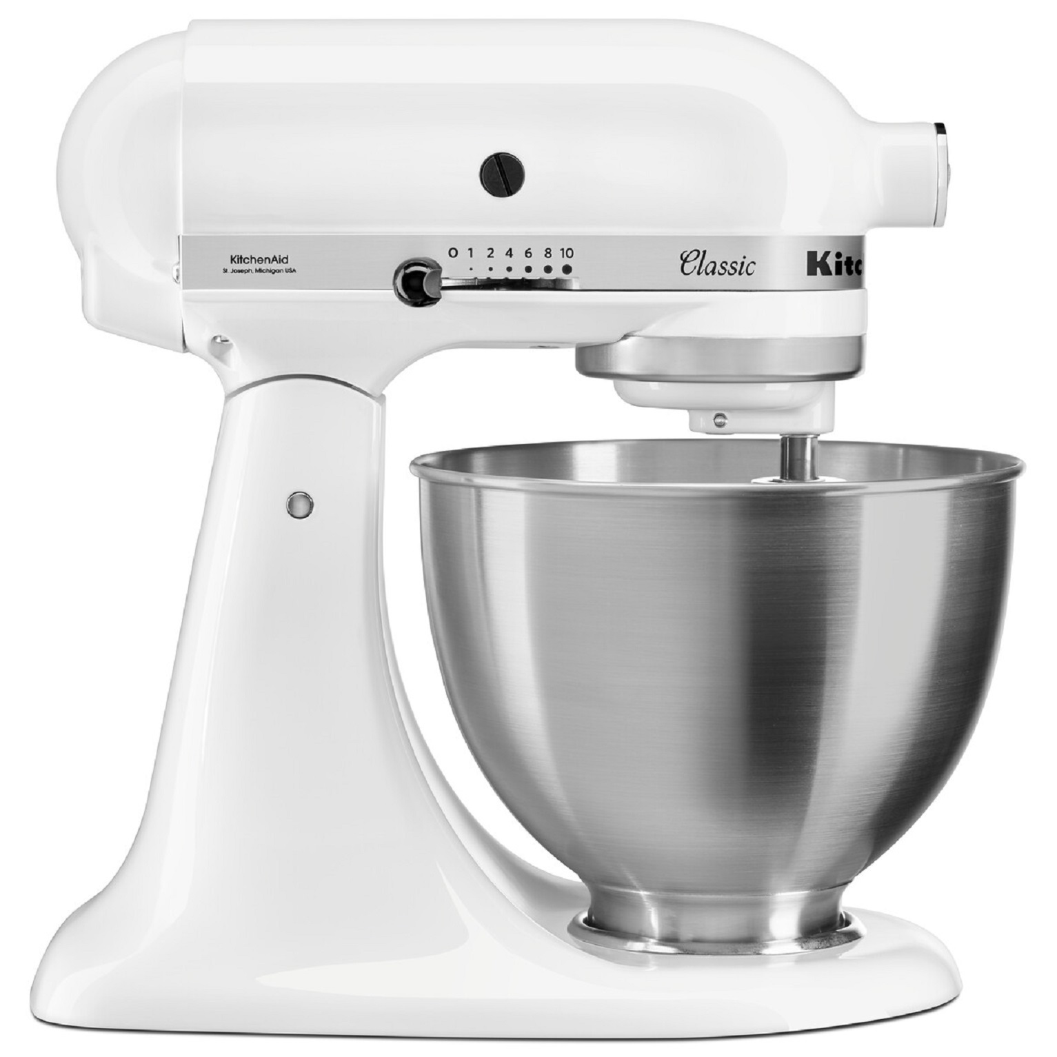 Voir la diapositive 6 : KITCHENAID Robot pâtissier - 5K45SSEWH - Blanc