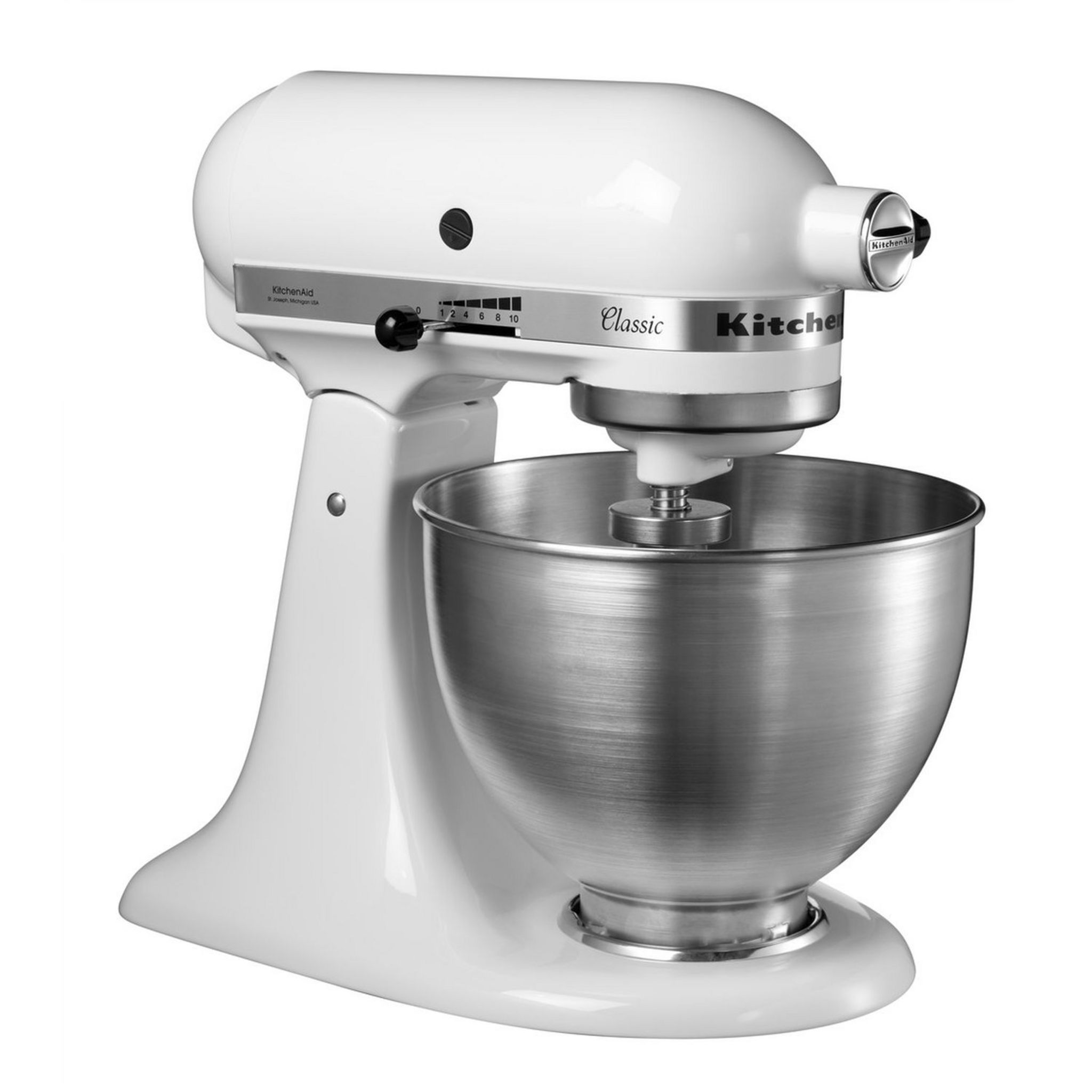 Voir la diapositive 10 : KITCHENAID Robot pâtissier - 5K45SSEWH - Blanc