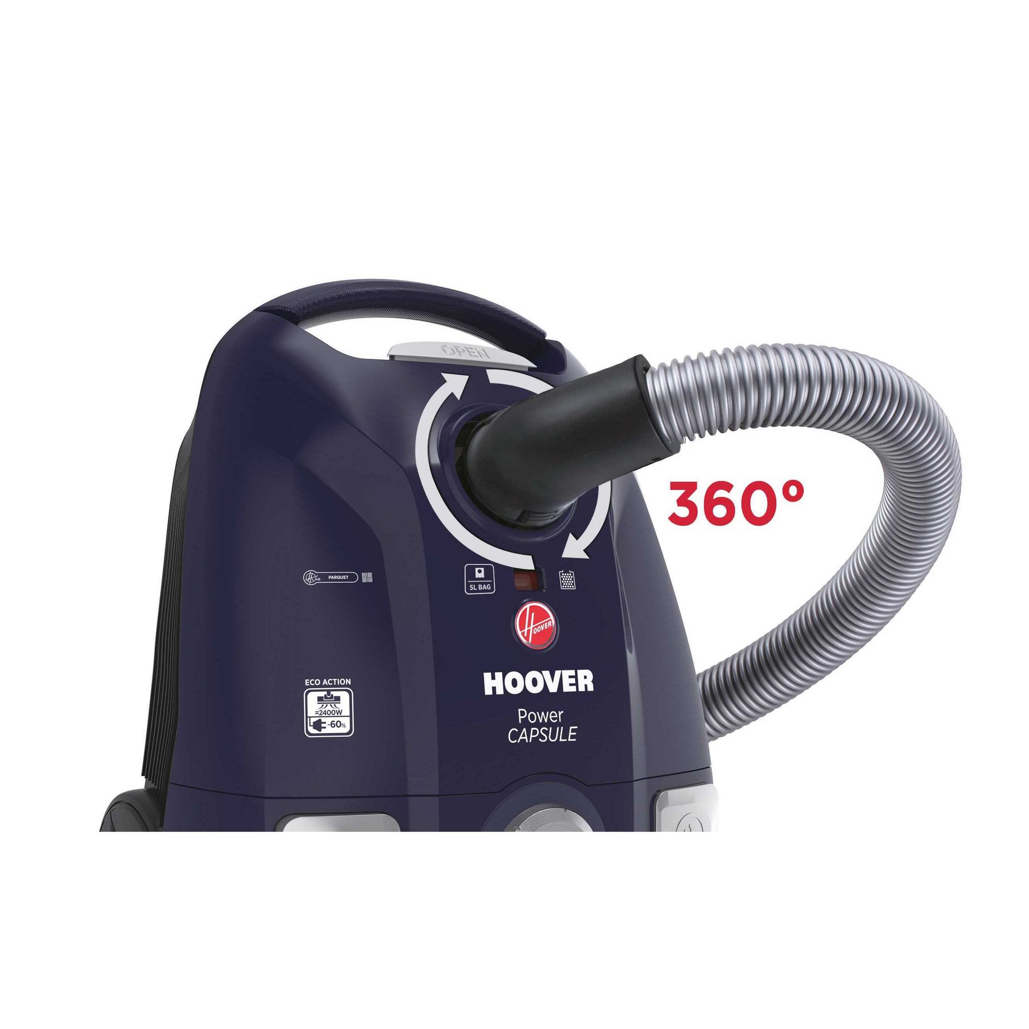 Voir la diapositive 8 : HOOVER Aspirateur traîneau avec sac PC10PAR - Bleu
